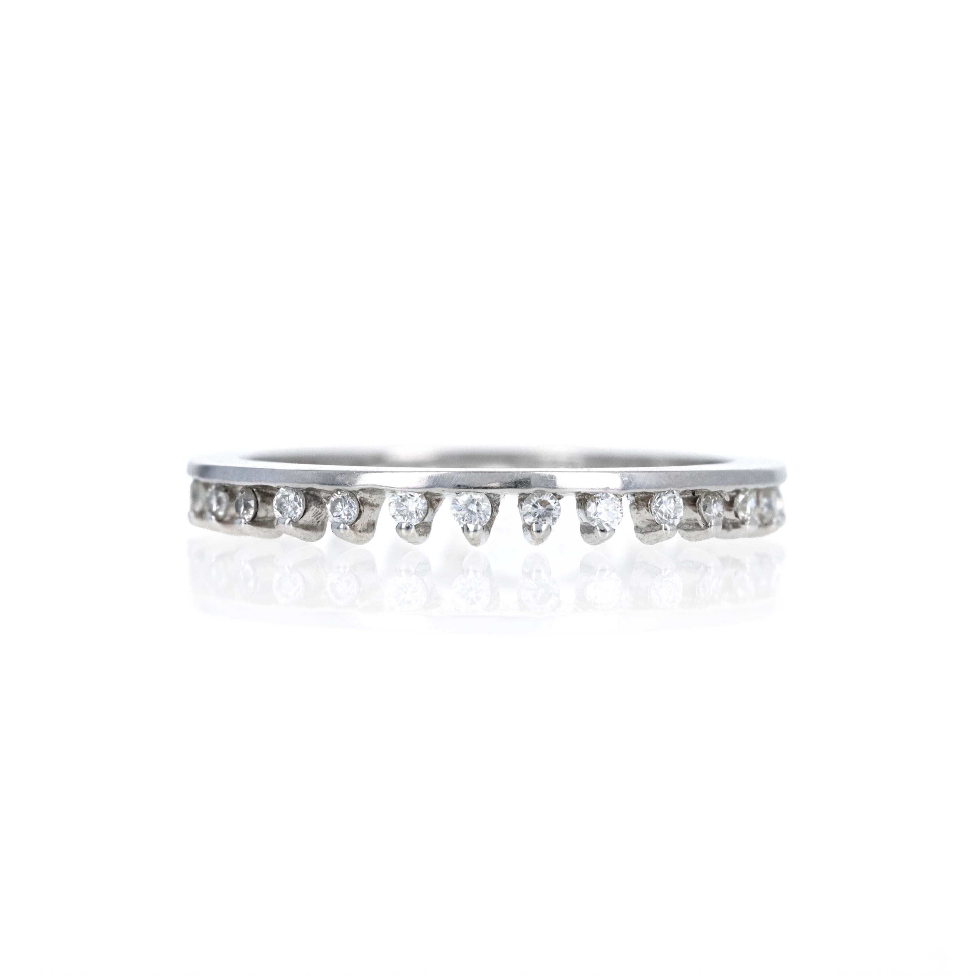 Hidalgo 18K White Gold 0.25 Carat Full Eternity Band - Queen May