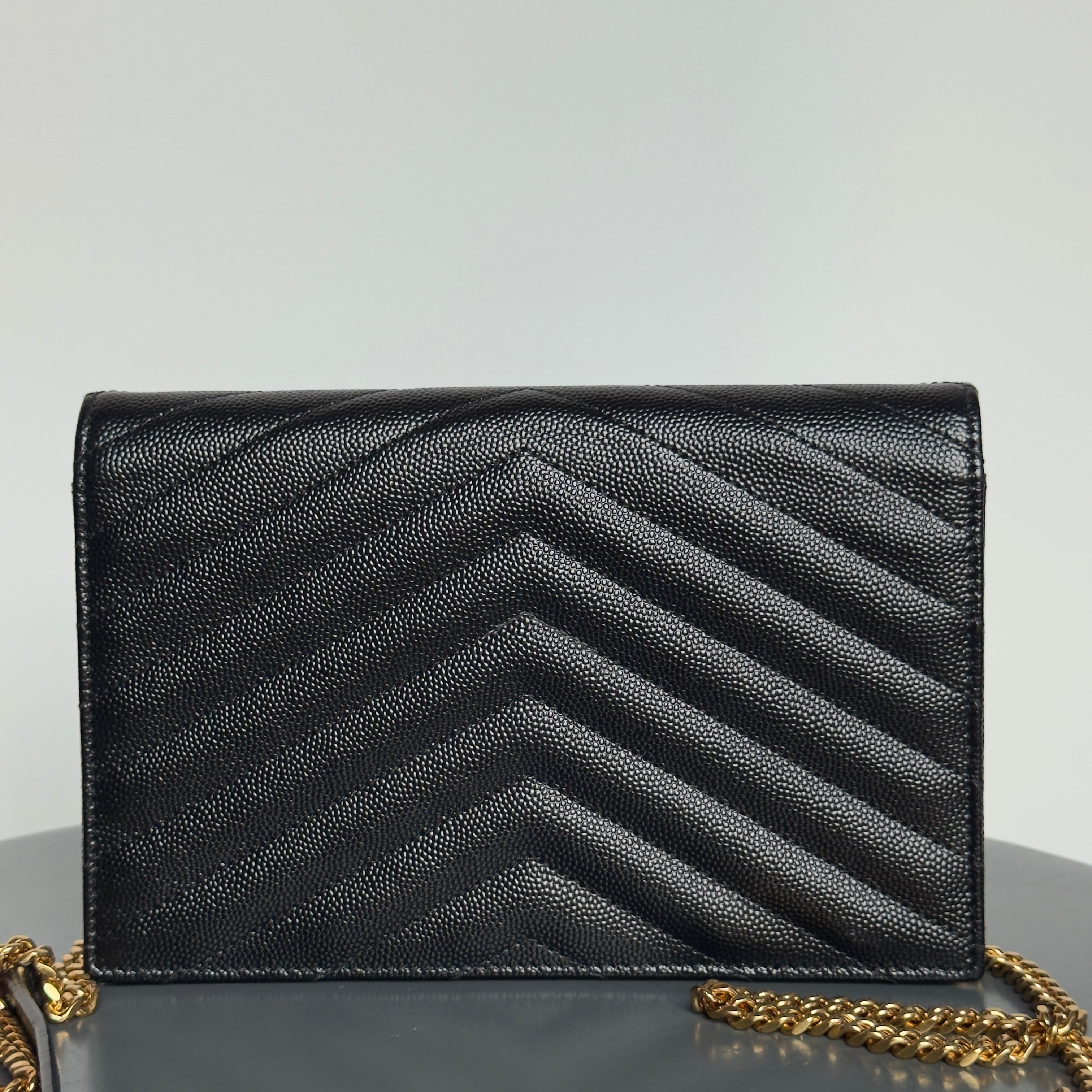 Saint Laurent Cassandre Envelope Wallet on Chain - Queen May