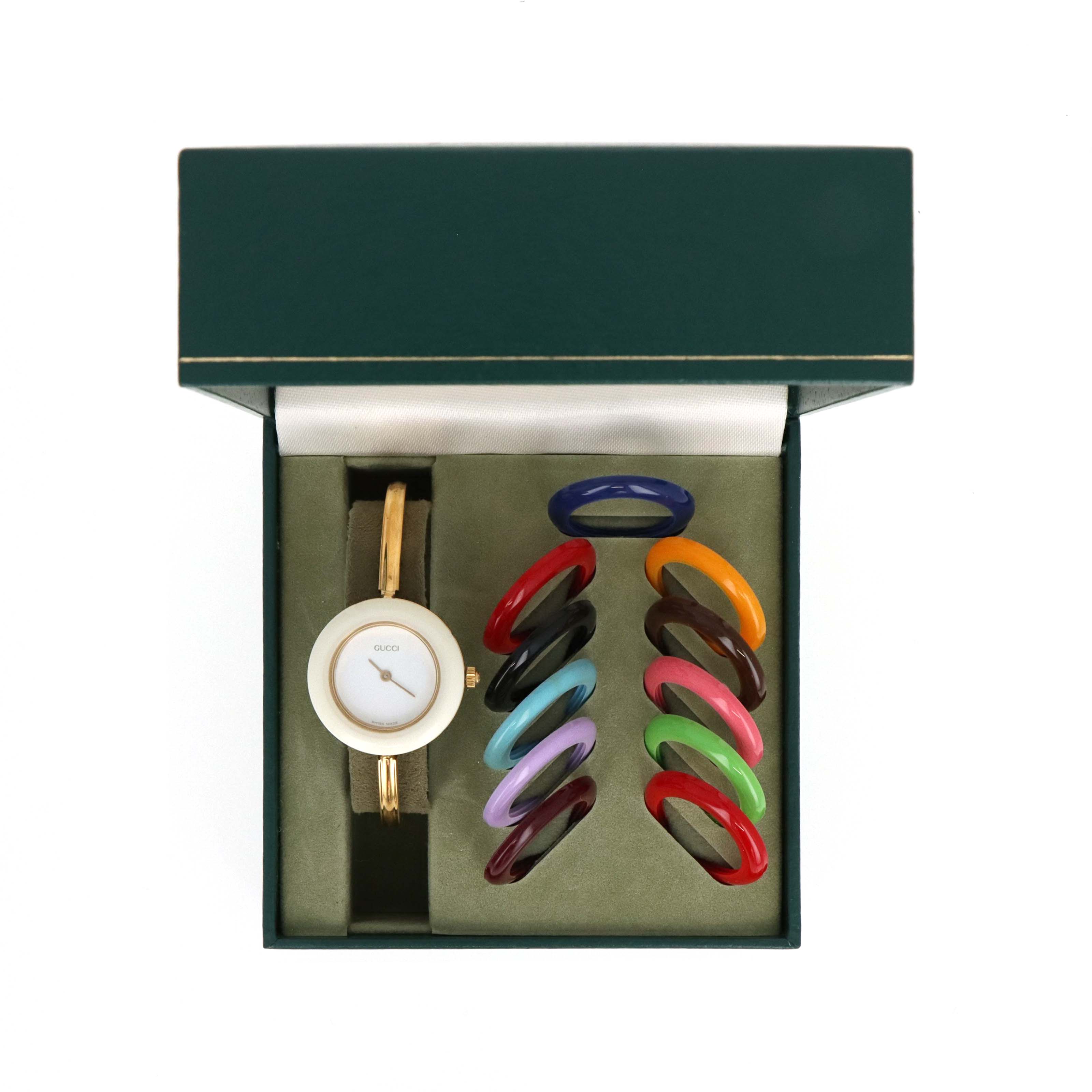 Vintage Gucci Interchangeable Bezel Watch (#2) - Queen May