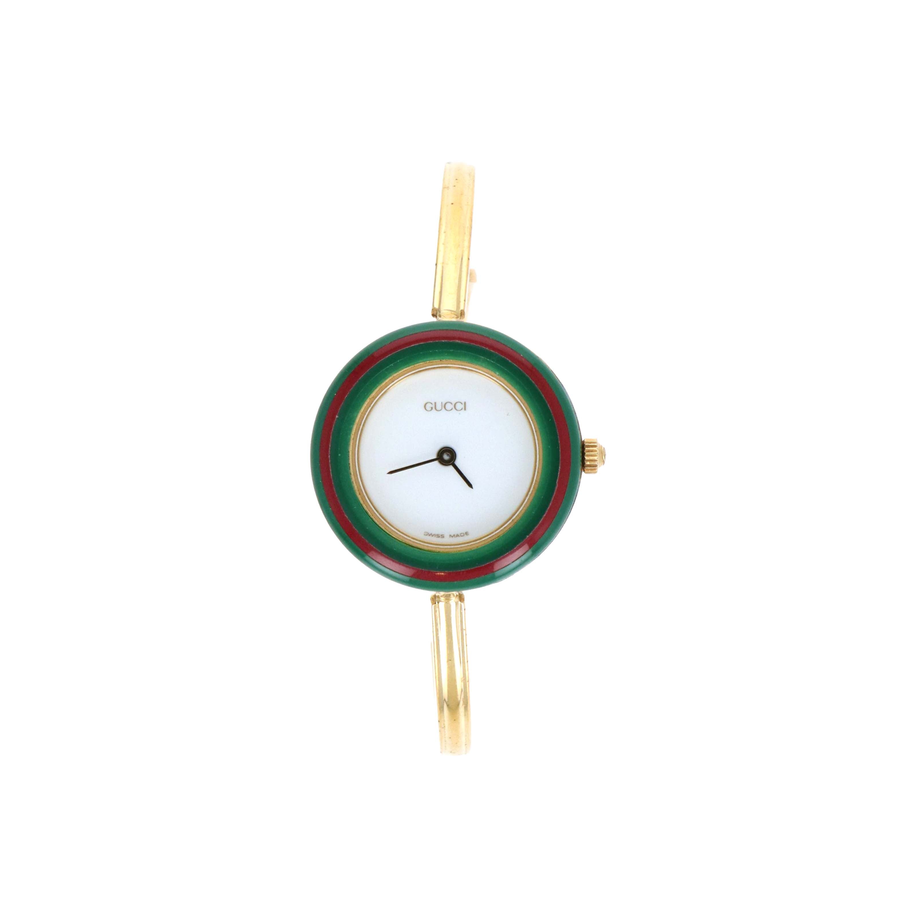 Vintage Gucci Interchangeable Bezel Bangle Watch