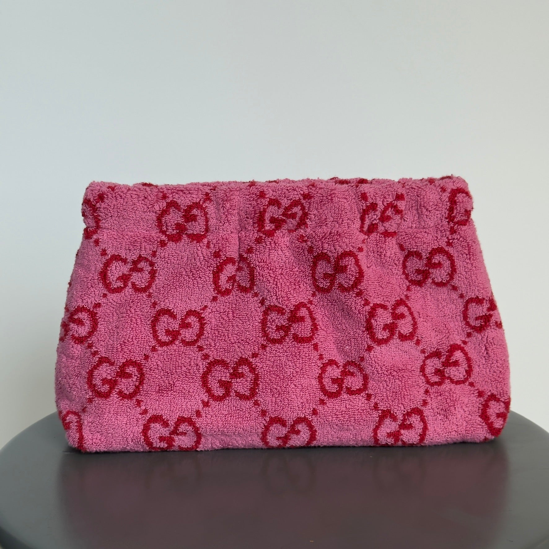 Lady Cuir x Queen May The “Ciao Bella” Towel Clutch Dark Pink - Queen May