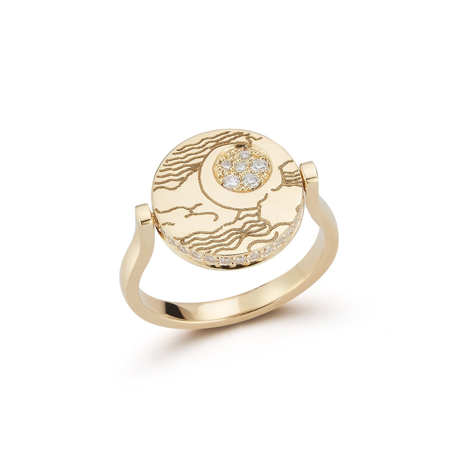Renna Nightscape Spin Ring - Queen May