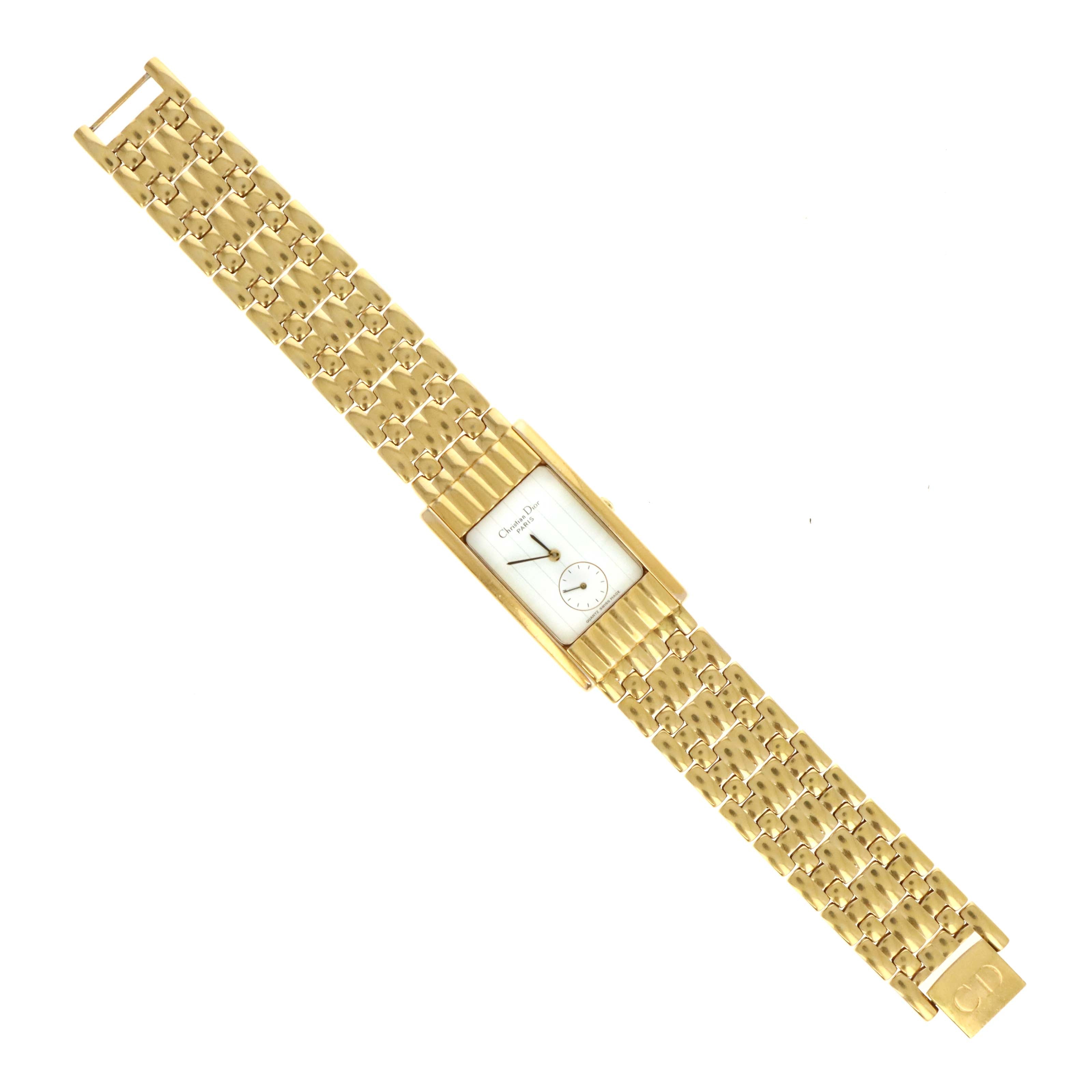 Vintage Christian Dior Gold Plated Quartz Watch - Queen May