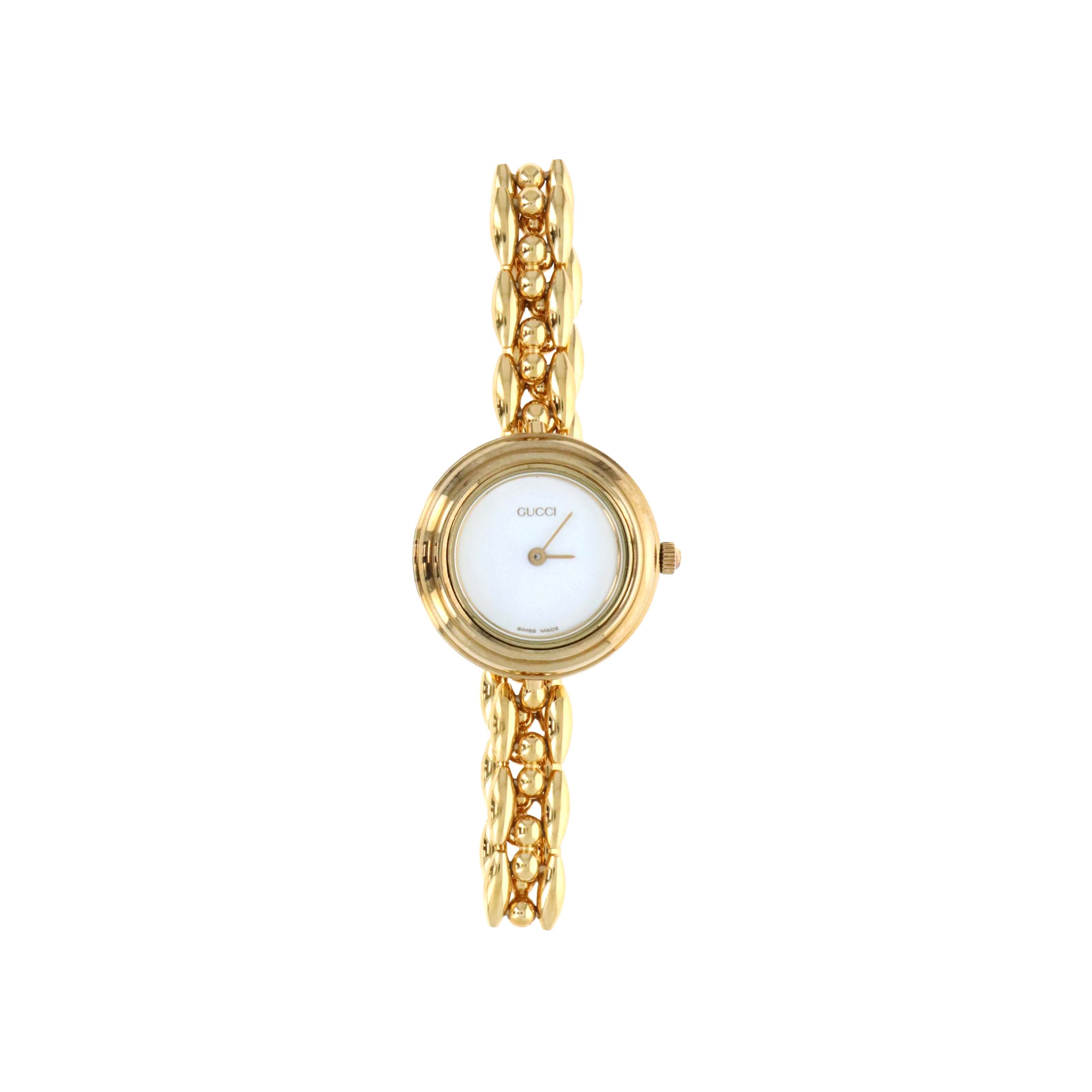 Vintage Gucci Interchangeable Bezel Watch Link Bracelet - Queen May