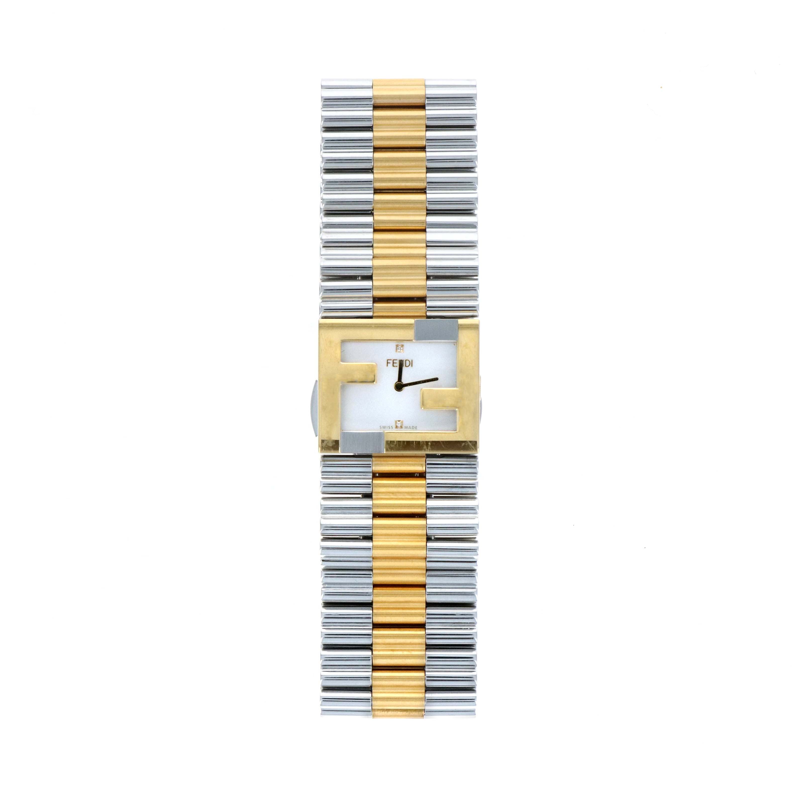 Fendi "Fendimania" Two-Tone Watch - Queen May