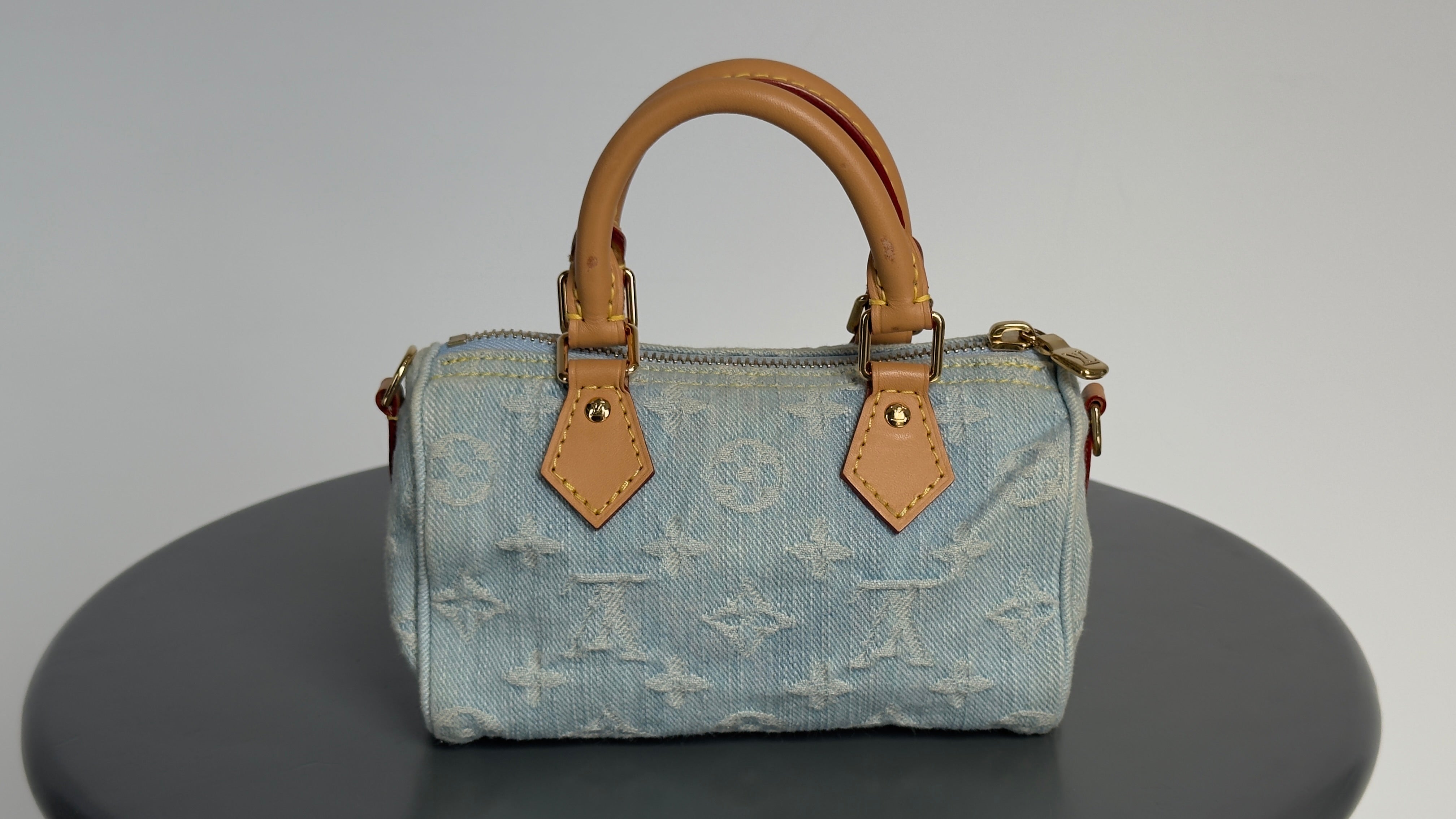Louis Vuitton Denim Monogram Speedy Nano