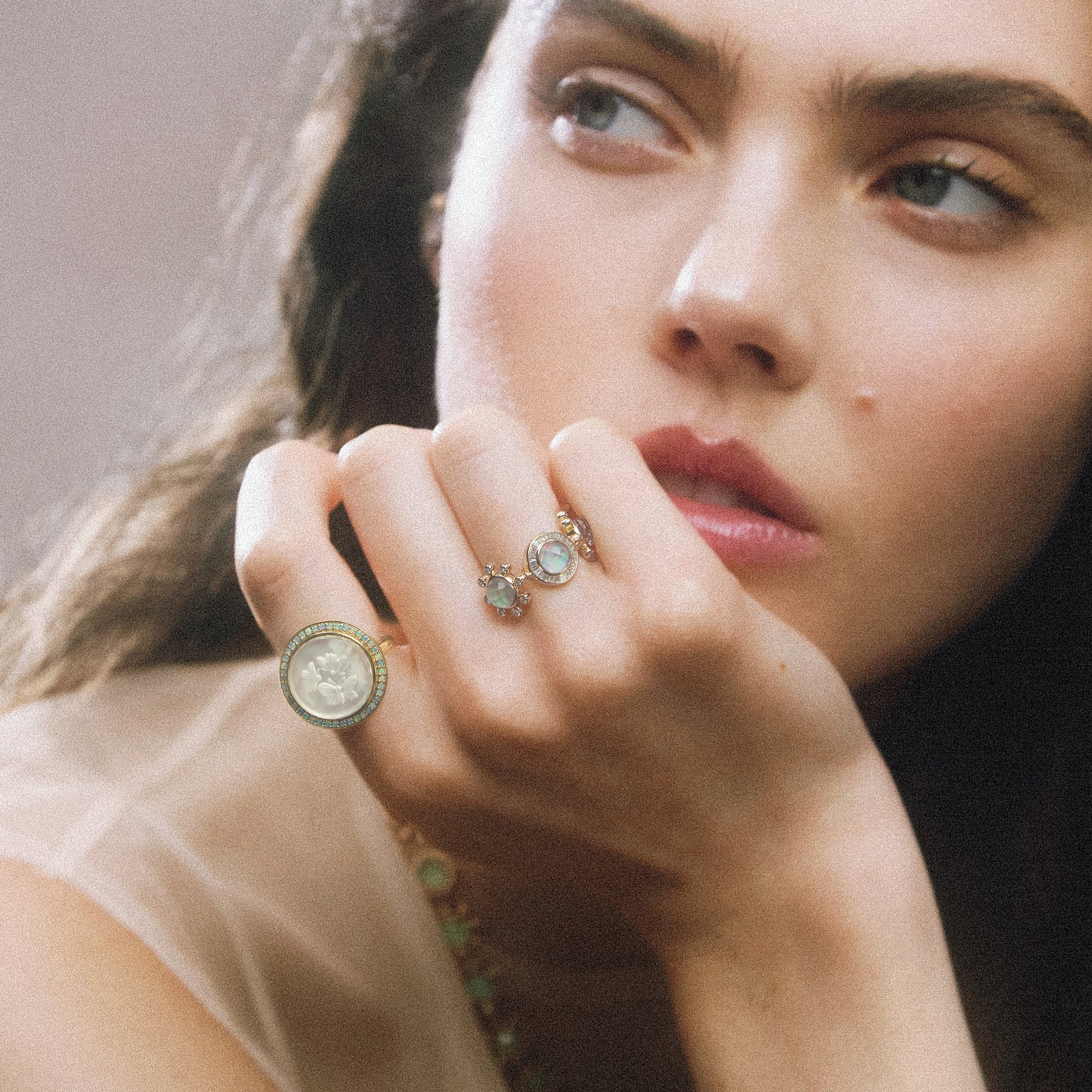 Renna Galaxy Ring - Australian Opal