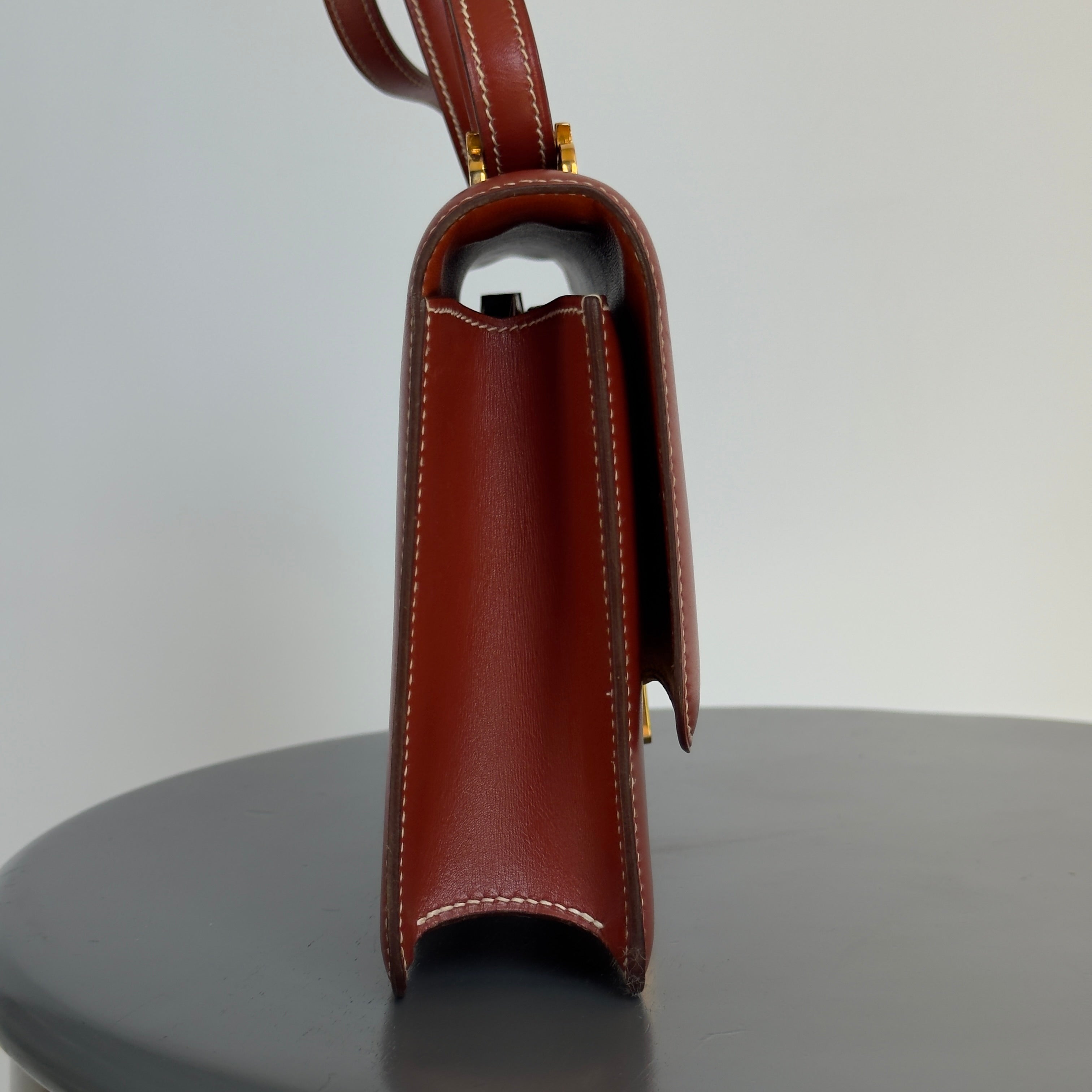 Hermes Rare 1988 Palm Tree Shoulder Bag