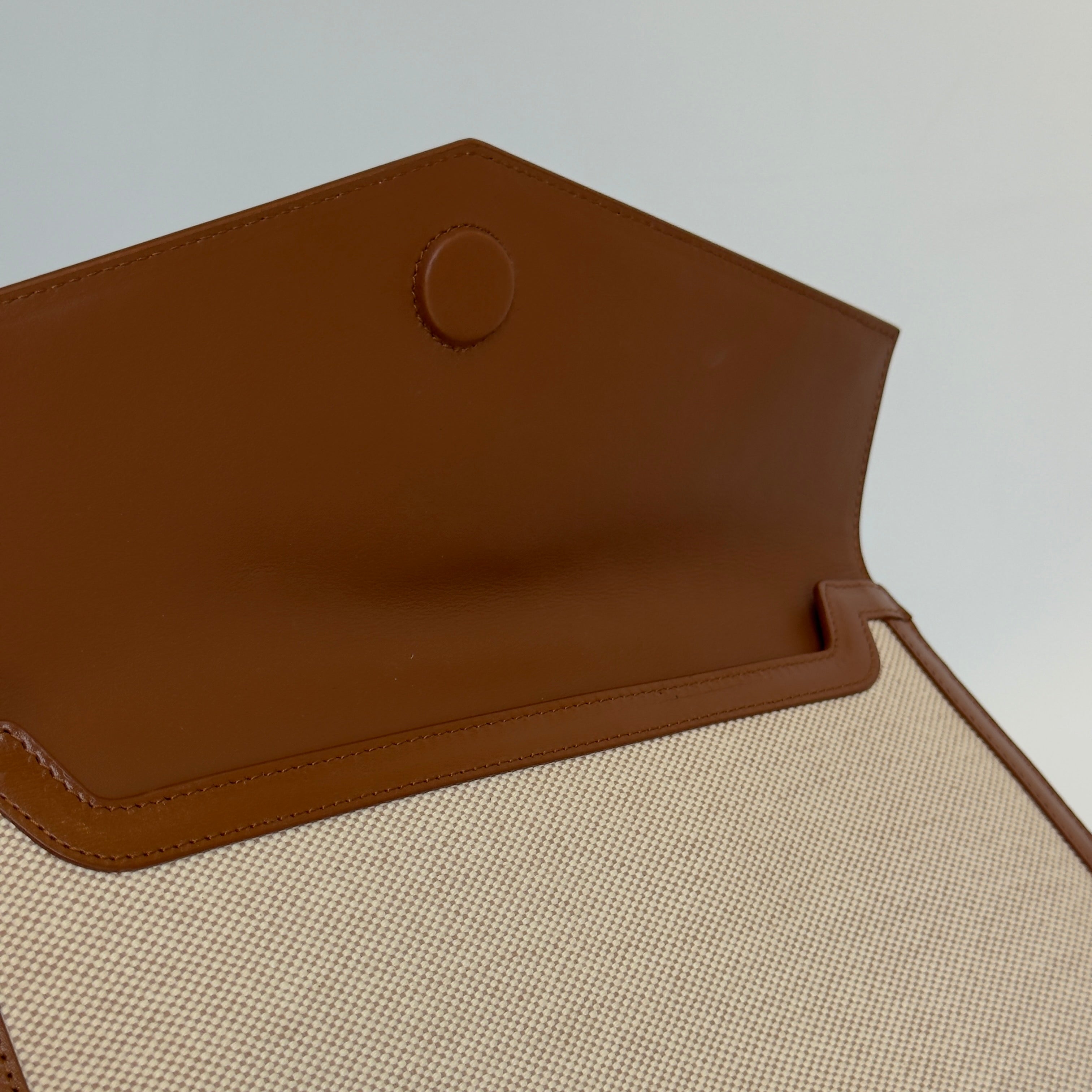 Saint Laurent Uptown Canvas Clutch