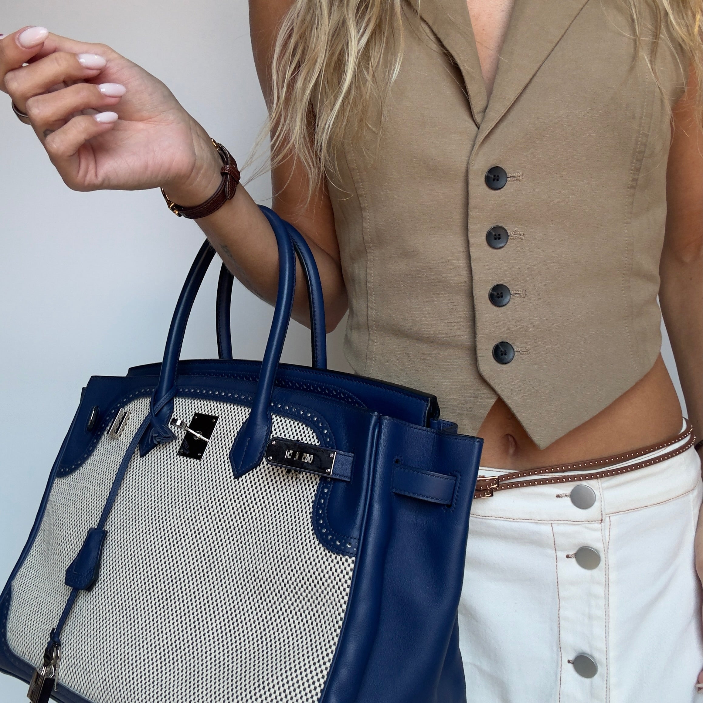 Hermes Toile Swift Ghillies Birkin 35 Limited Edition
