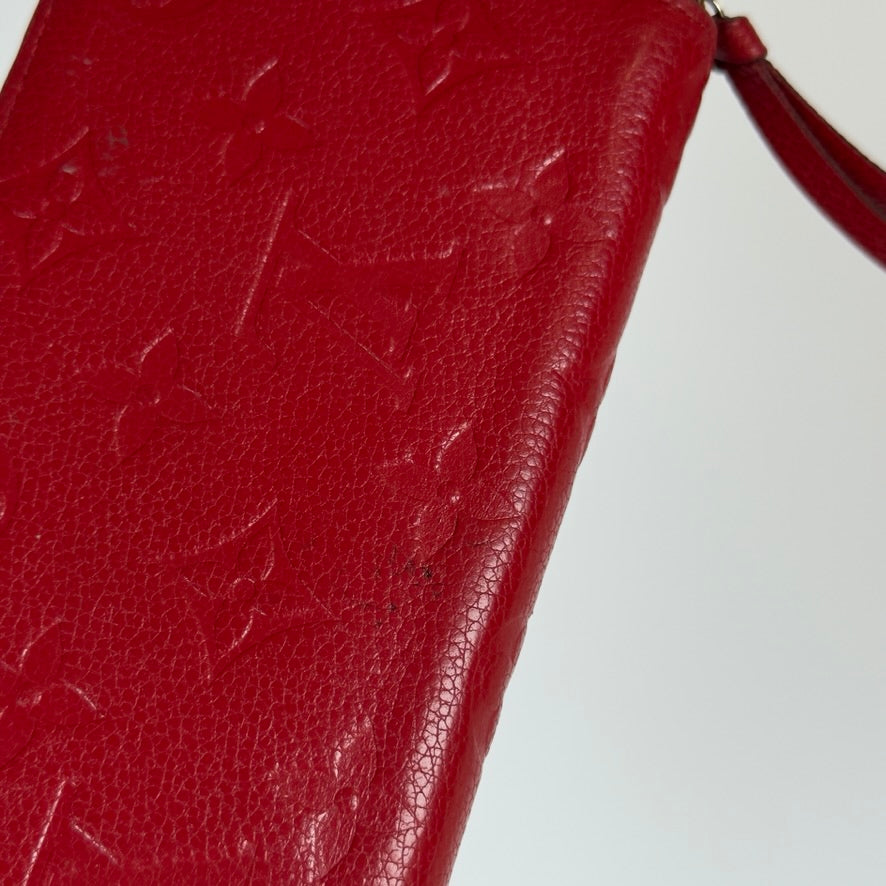 Louis Vuitton Empreinte Zippy Wallet Red - Queen May