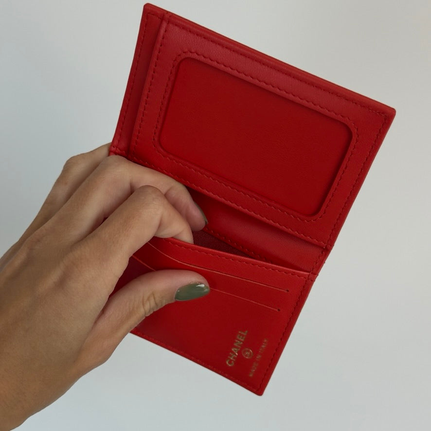 Chanel Lambskin Quilted Card Holder - Queen May