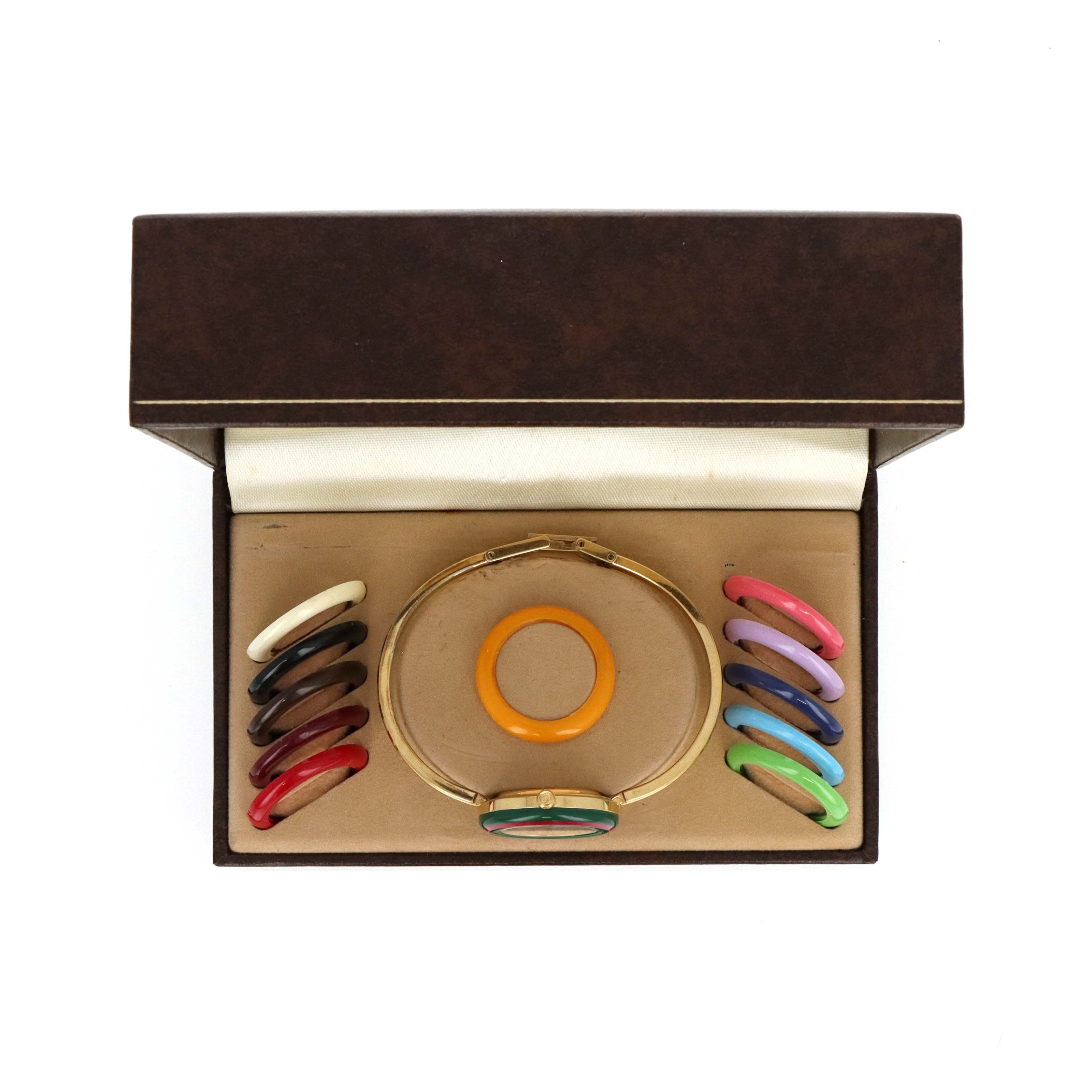 Vintage Gucci Interchangeable Bezel Watch (#8) - Queen May