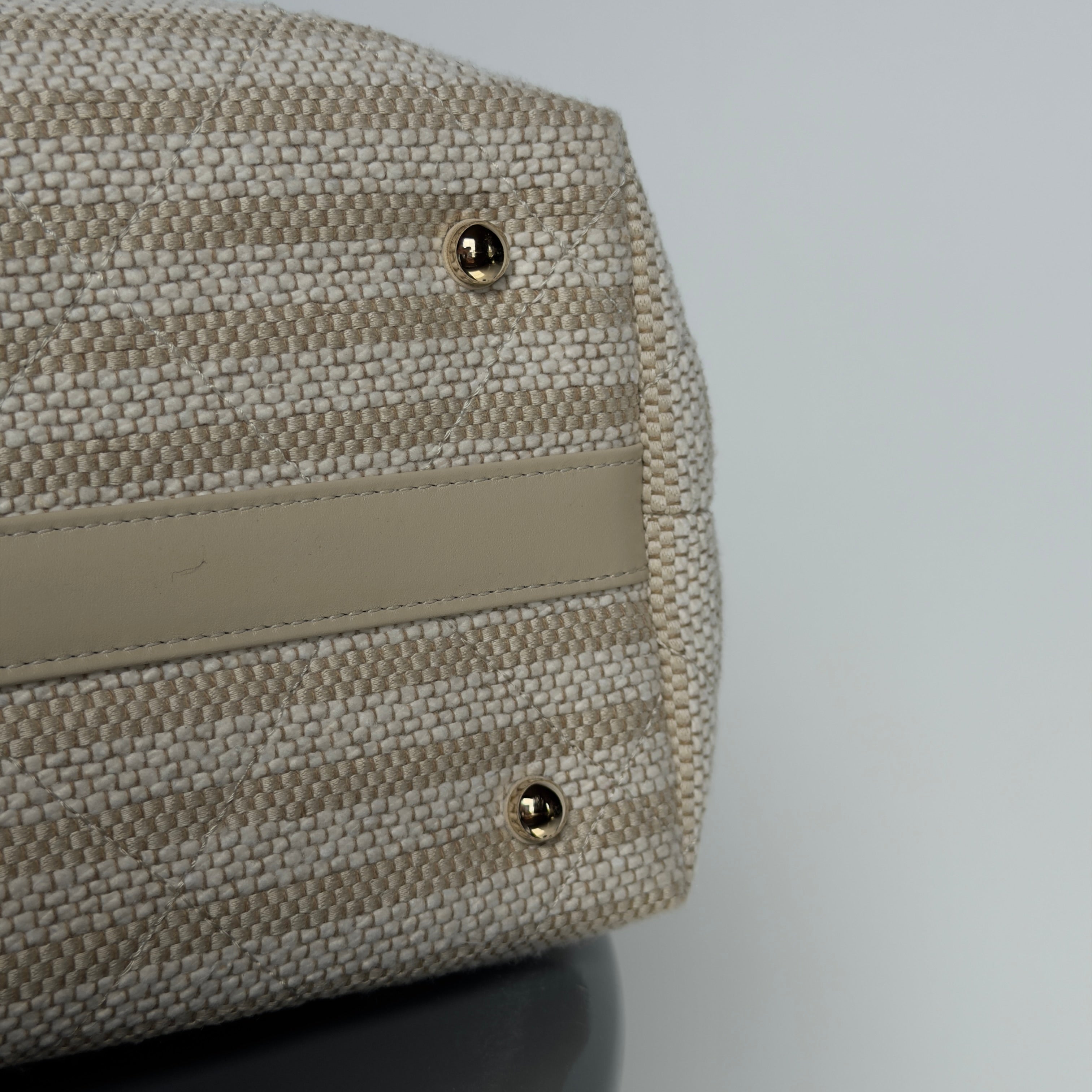 Chanel 2026 Large Striped Shopping Tote Canvas