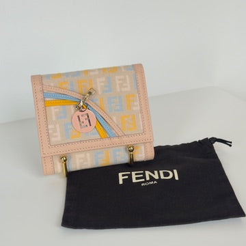Vintage Fendi Zucchino 2006 Trifold Multicolor Wallet - Queen May