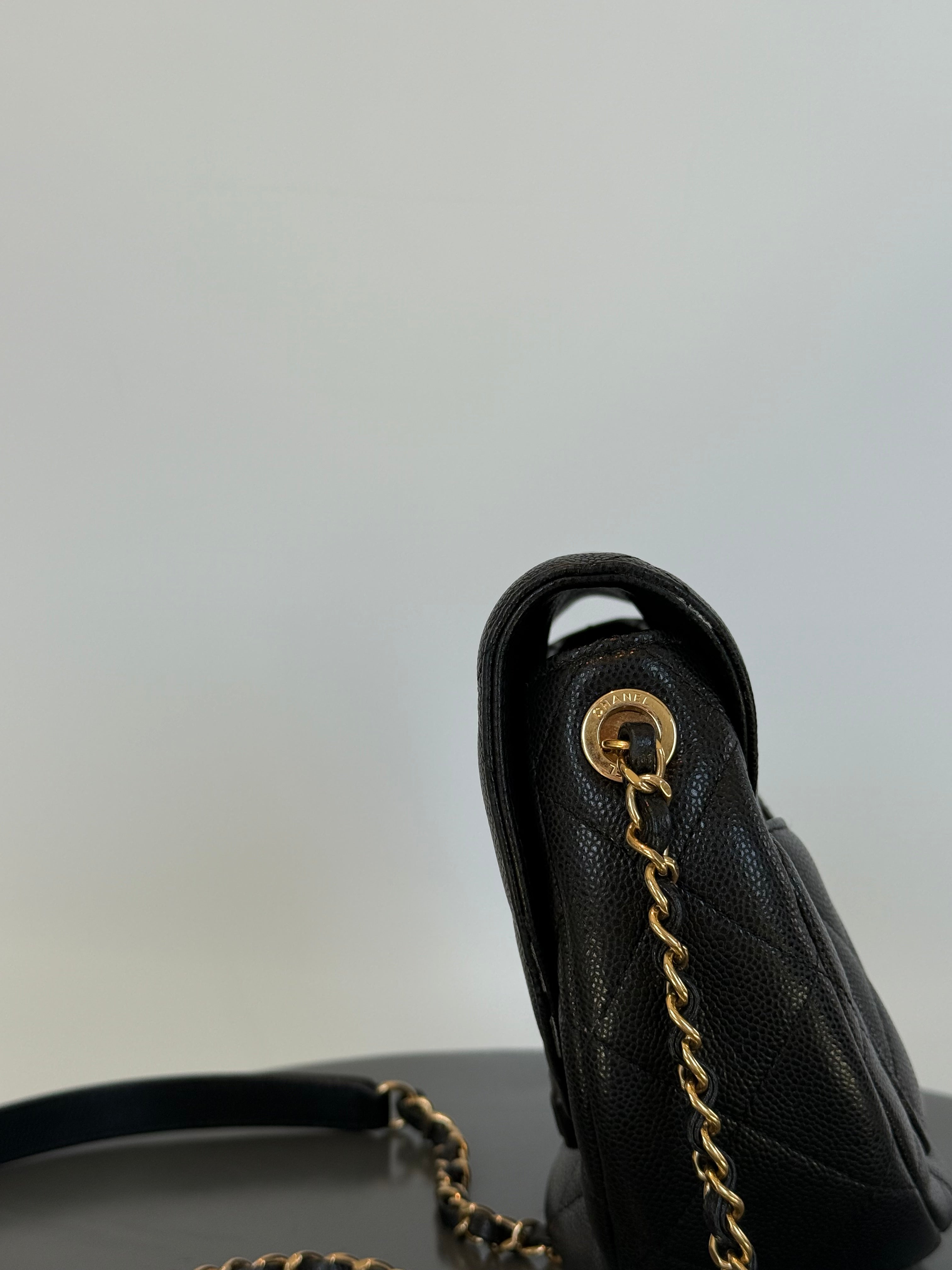 Chanel Half Circle Flap Black Caviar - Queen May