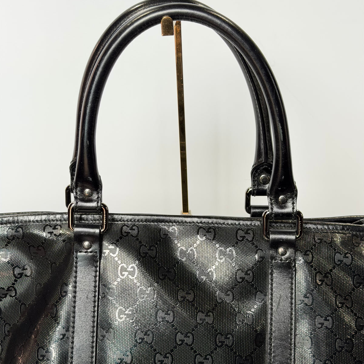 Gucci Black Imprime Tote Bag