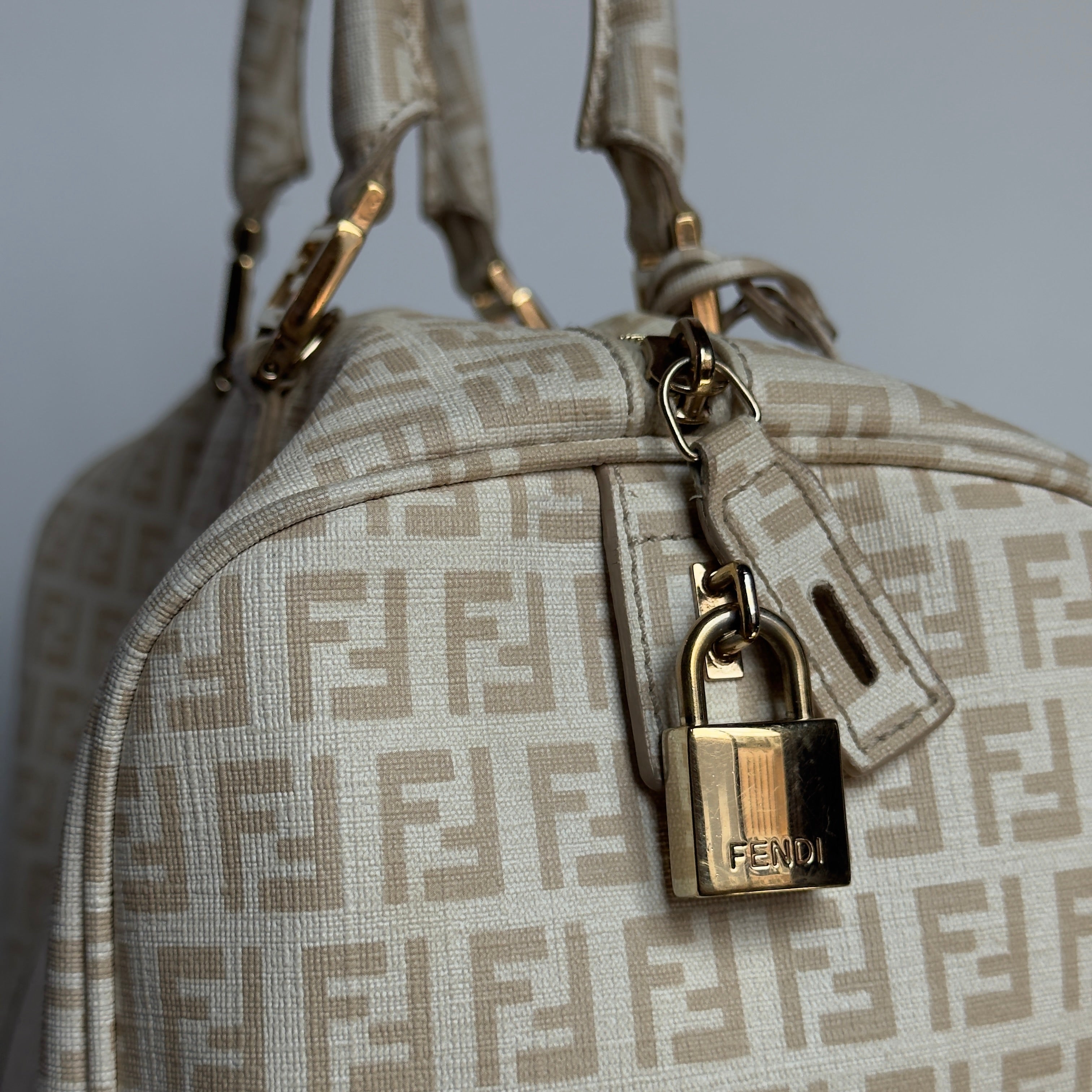 Fendi Zucchino Boston Bag