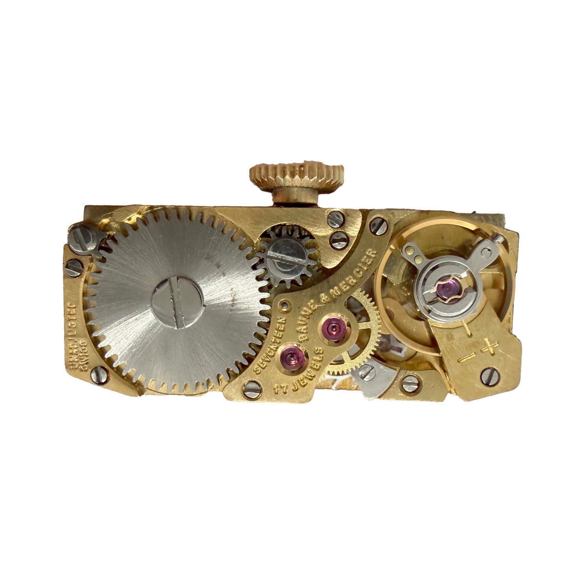 Vintage Baume & Mercier Ladies 14K Yellow Gold 3 Strand Rope Bracelet Mechanical Movement Watch