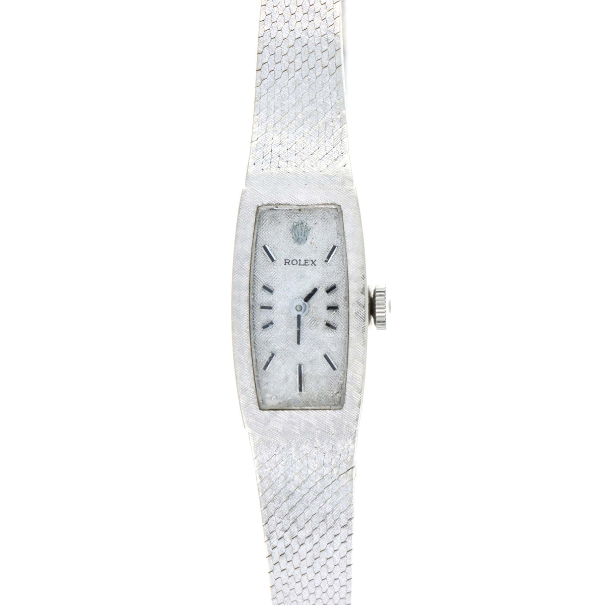 Vintage Rolex Ladies 14K White Gold Mechanical Movement Watch