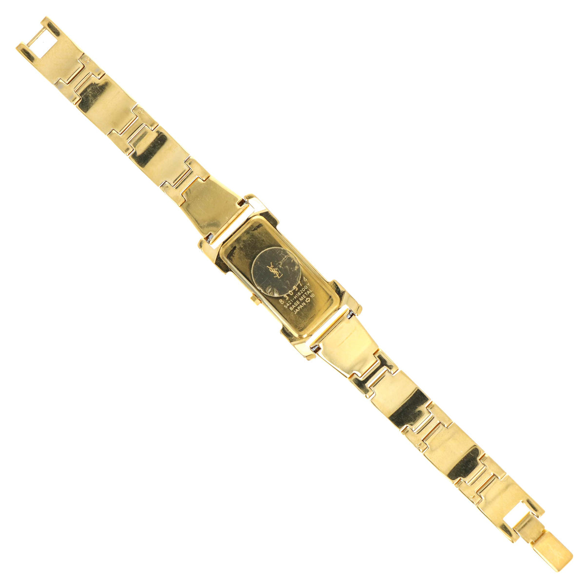 Vintage Yves Saint Laurent Black Dial Rectangular Watch