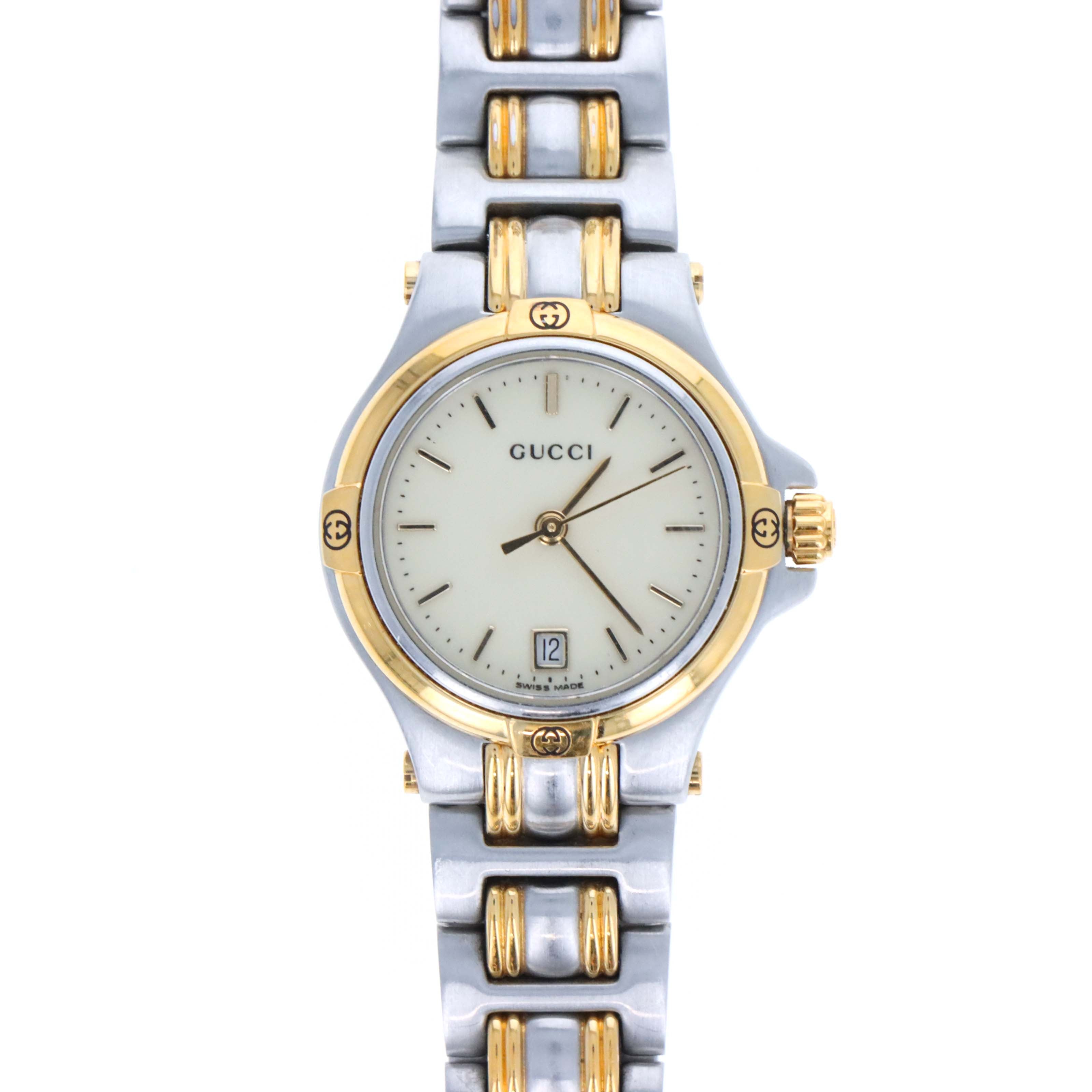 Gucci G-Logo 9040L 26mm Two Tone Watch - Queen May