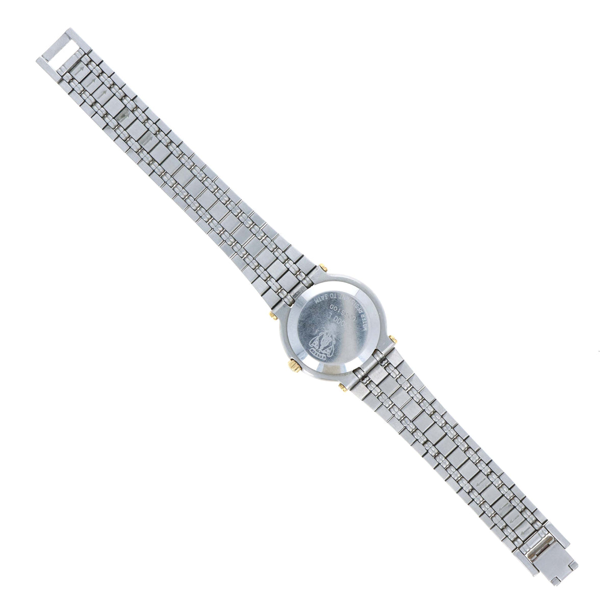Vintage Gucci 9000L Two-Tone Black Dial Ladies Watch