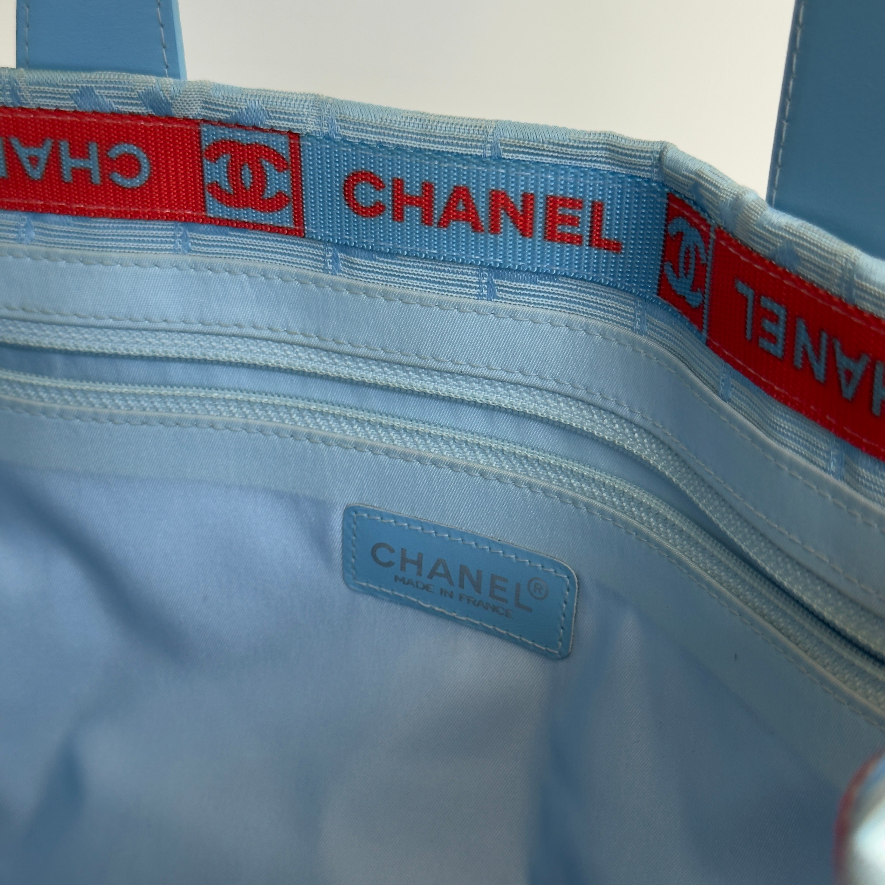 Chanel Travel Ligne Tote Blue - Queen May