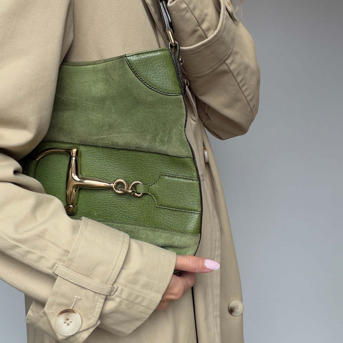 Gucci Suede Horsebit Hasler Hobo Bag - Queen May