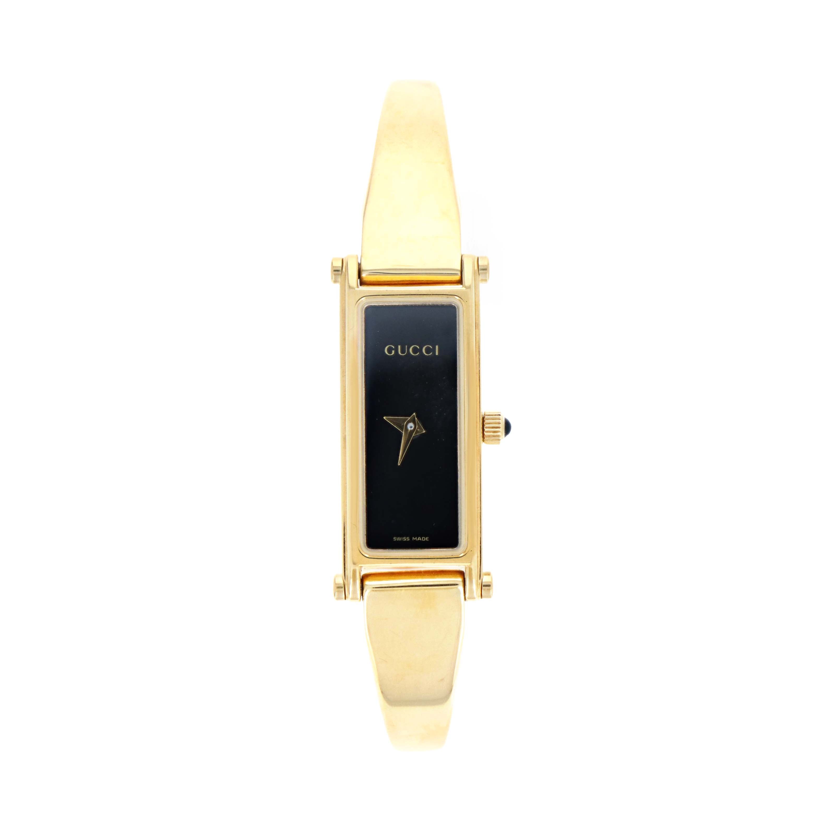Gucci 1500L Black Dial Rectangular Watch
