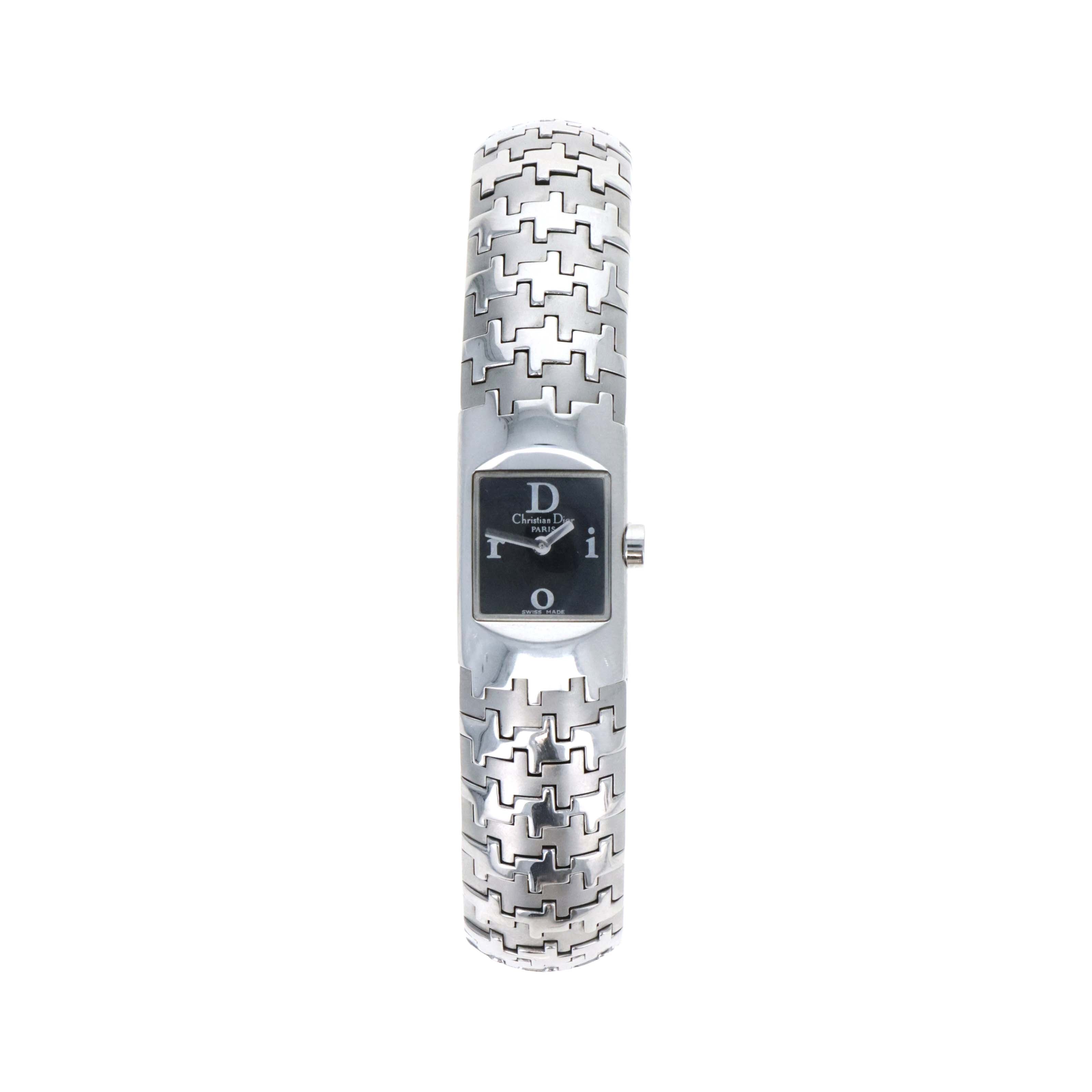 Christian Dior "Diorific" Houndstooth Watch - Queen May