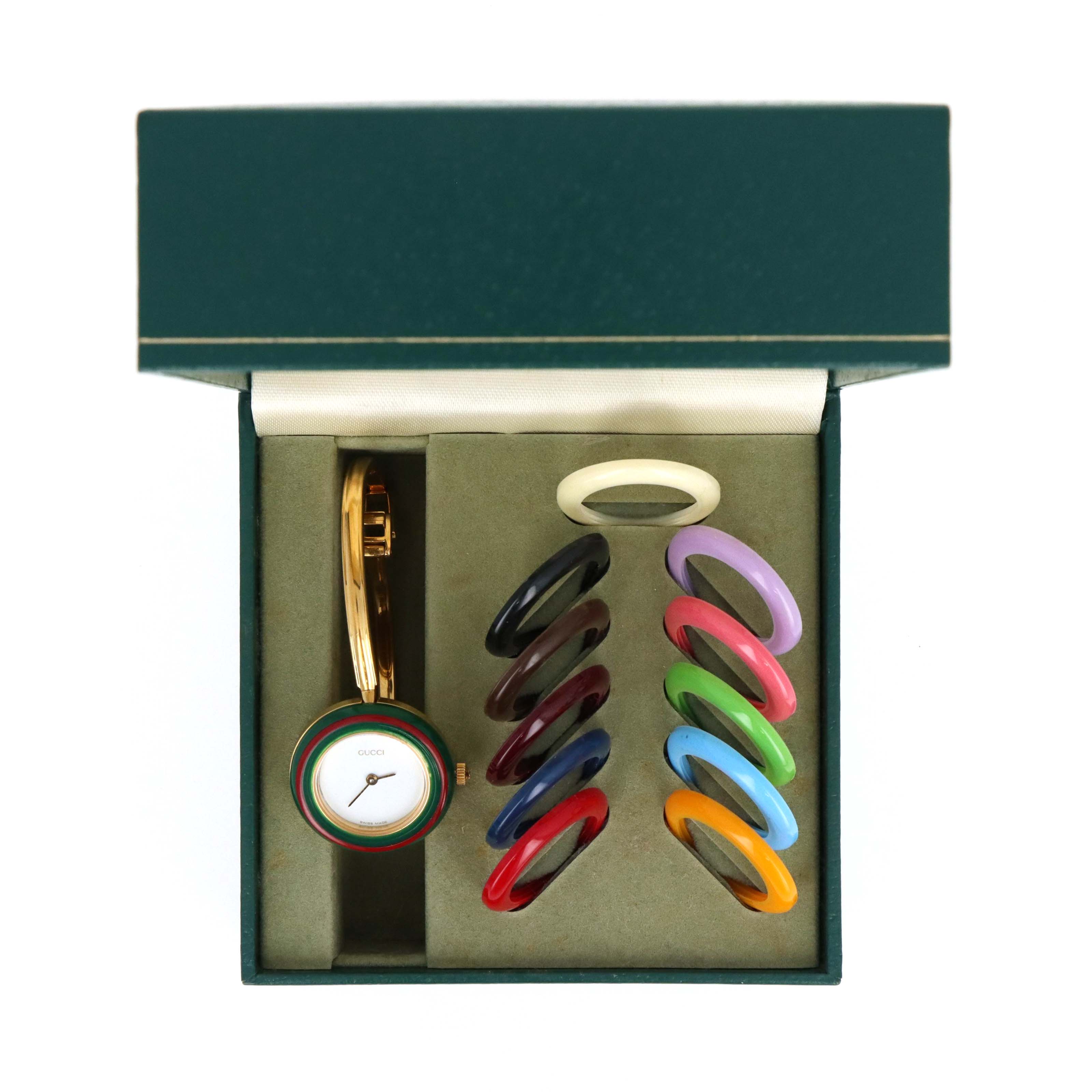 Vintage Gucci Interchangeable Bezel Watch #10 - Queen May