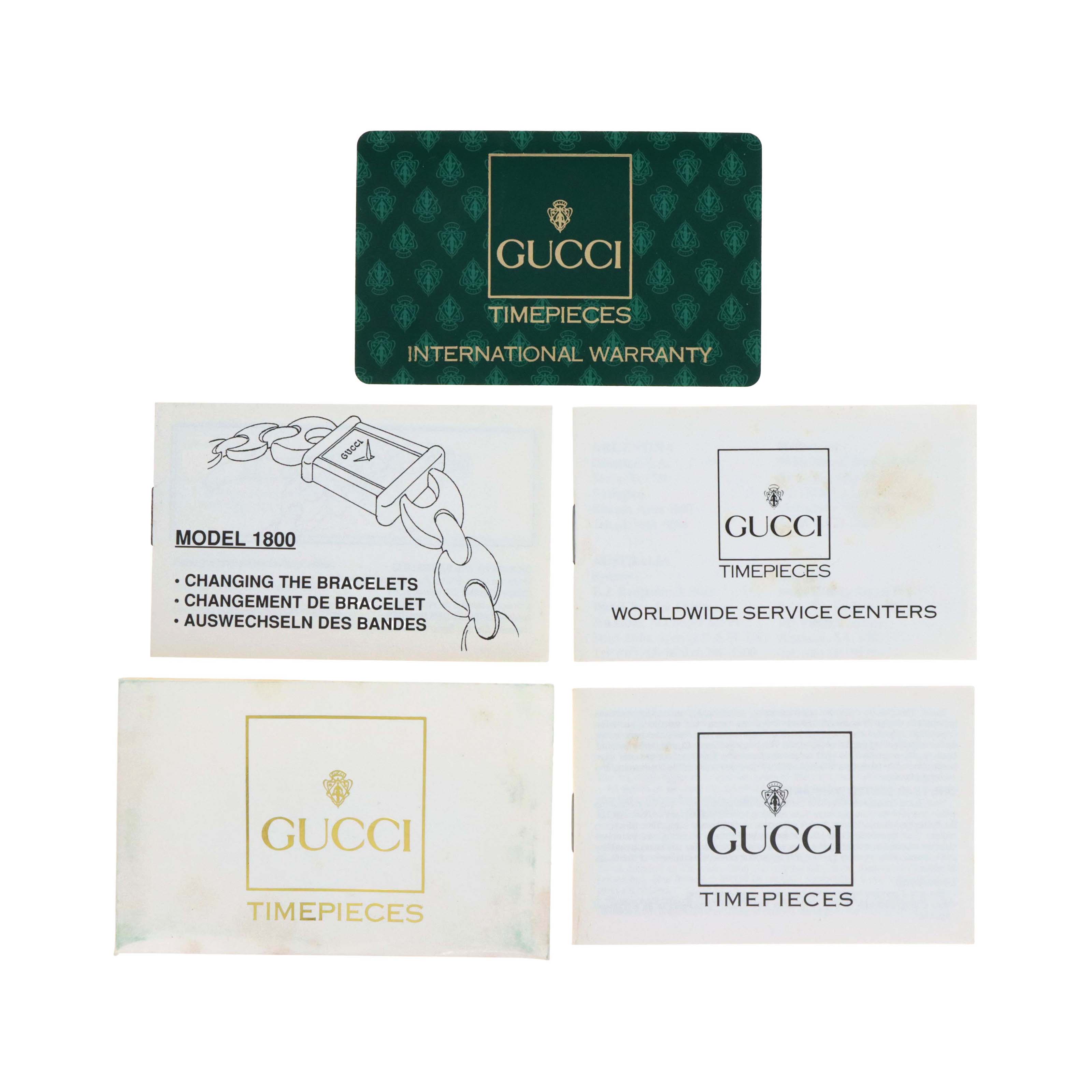 Vintage Gucci 1800L Interchangeable Band Watch - Queen May