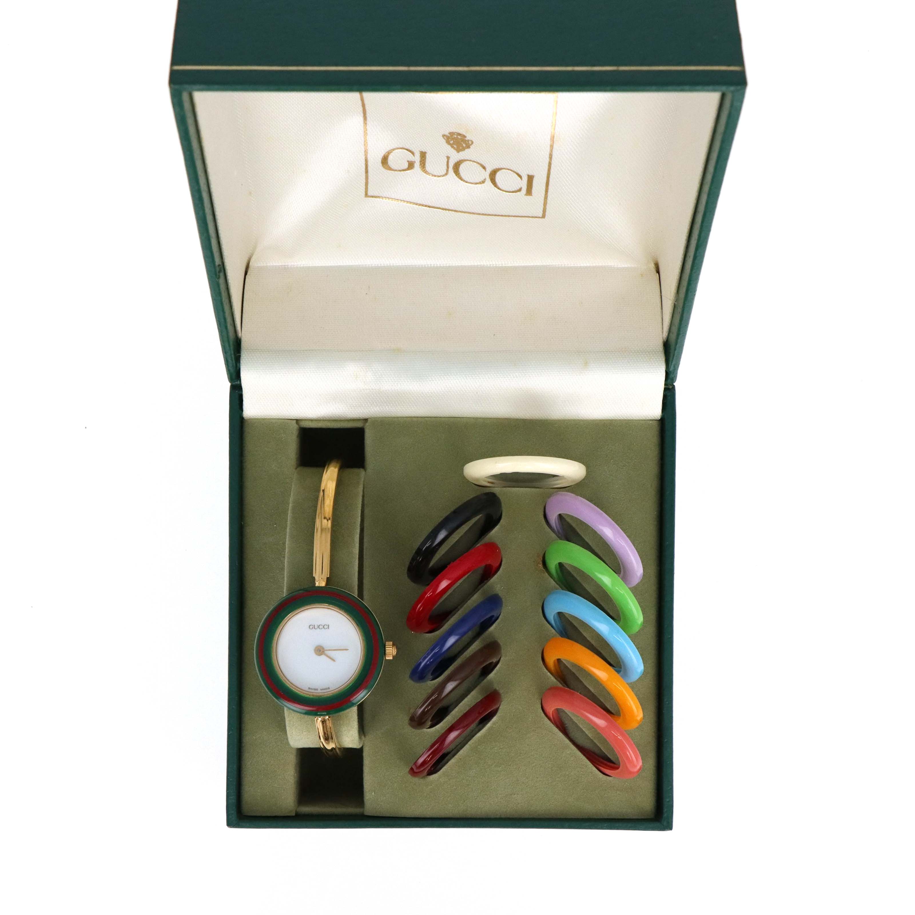 Vintage Gucci Interchangeable Bezel Watch - Queen May