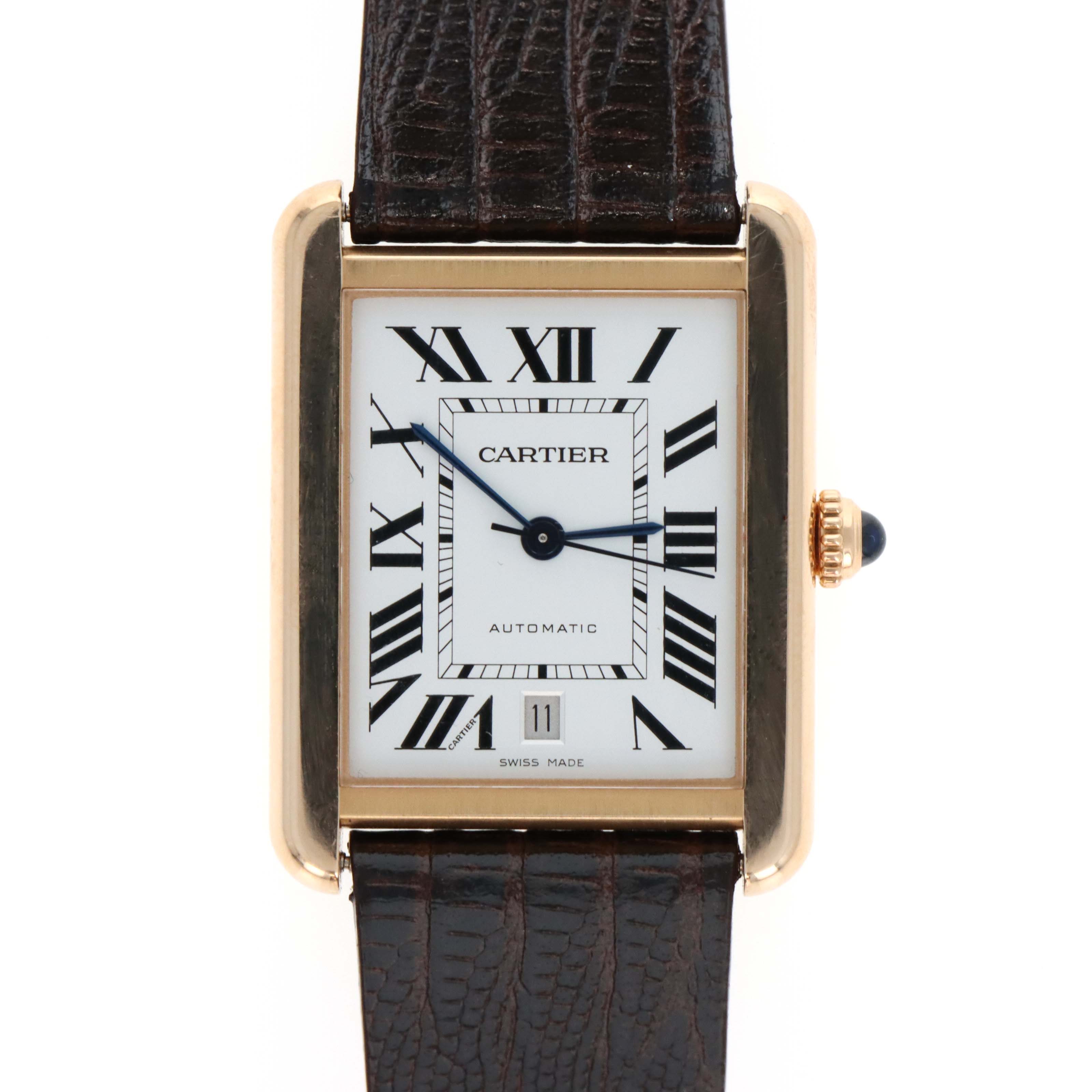Cartier Tank Solo XL 18K Rose Gold Reference W5200026 Automatic - Queen May