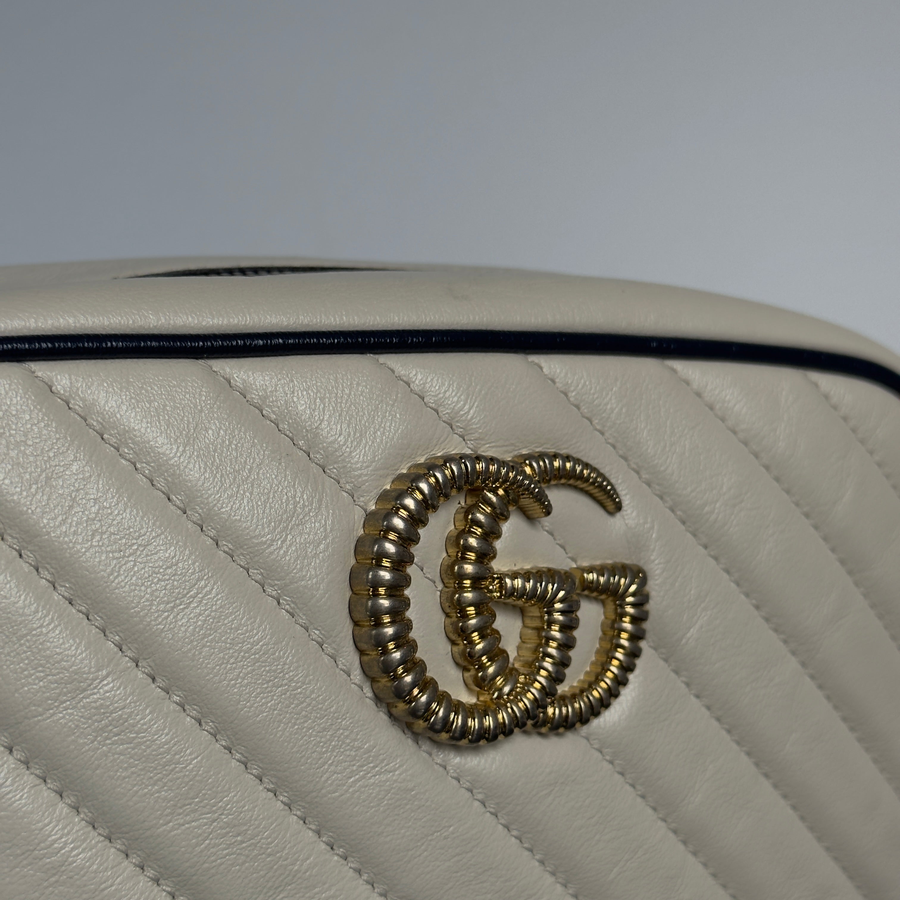 Gucci Double G Marmont Small Cream - Queen May