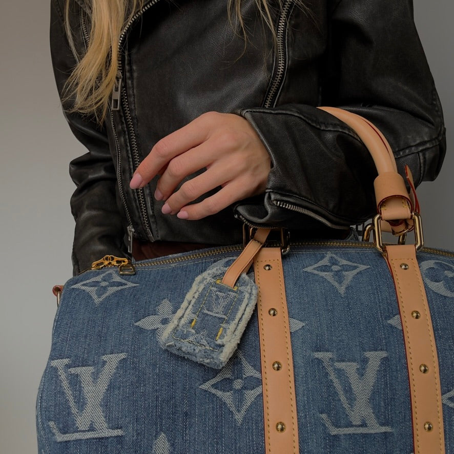 Louis Vuitton Keepall Bandouliere 45 Denim - Queen May