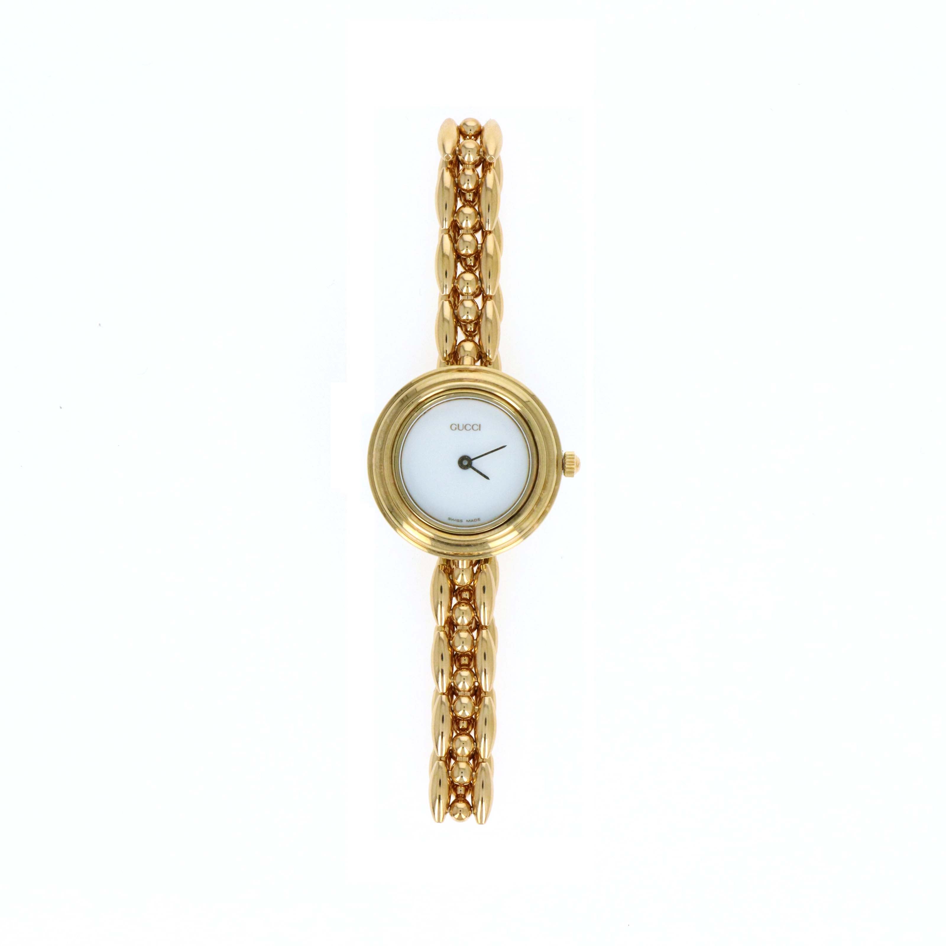 Vintage Gucci Interchangeable Bezel Watch Link Bracelet #4 - Queen May