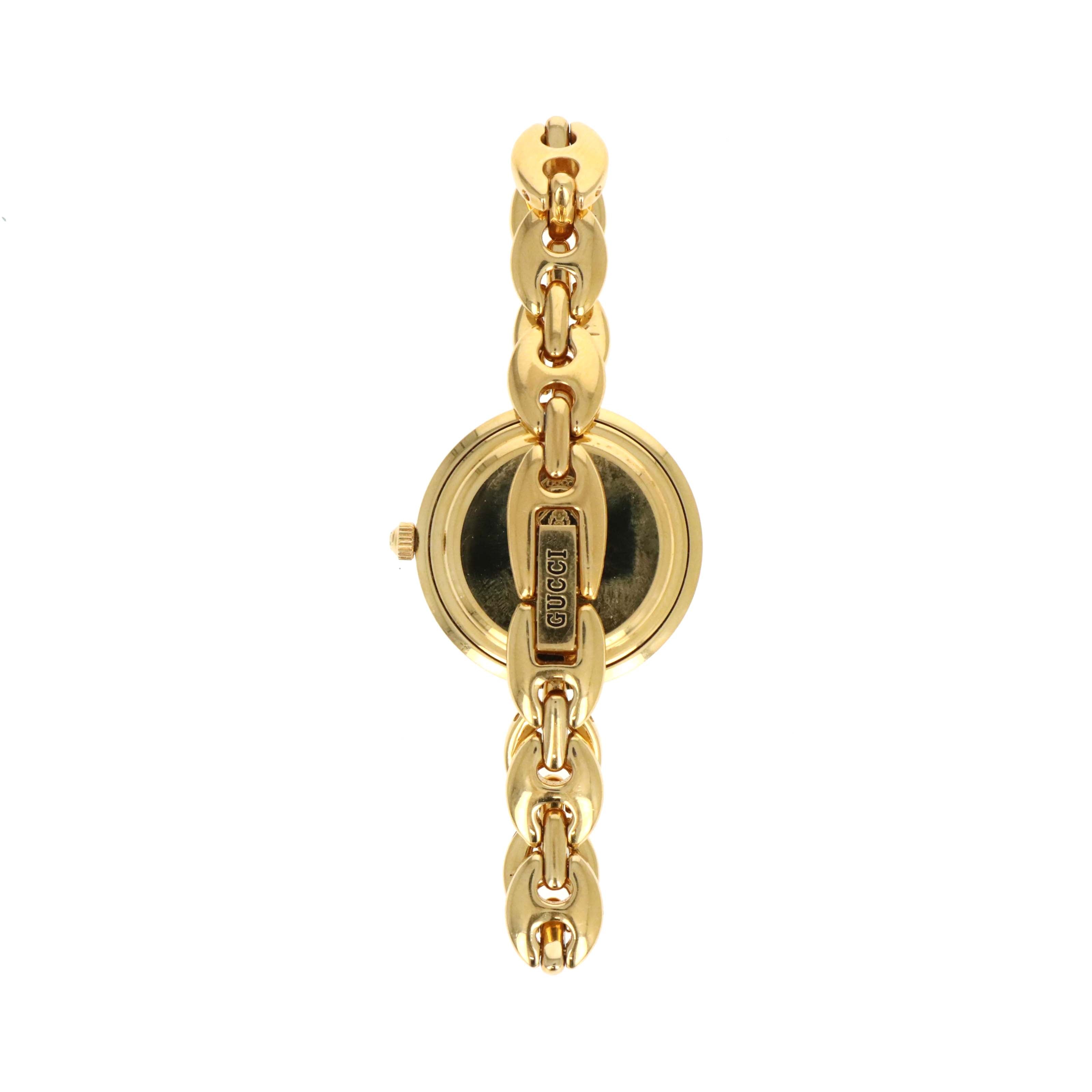 Vintage Gucci Interchangeable Bezel Gucci Link Watch - Queen May