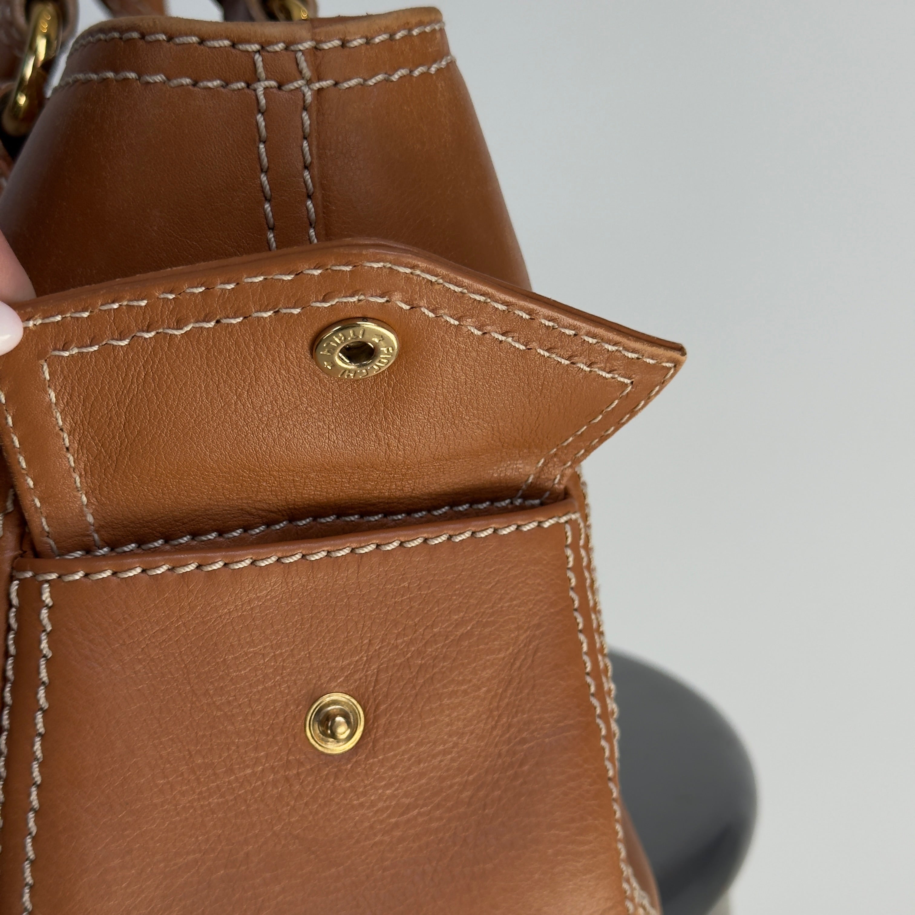 Celine Brown Leather Boogie Bag