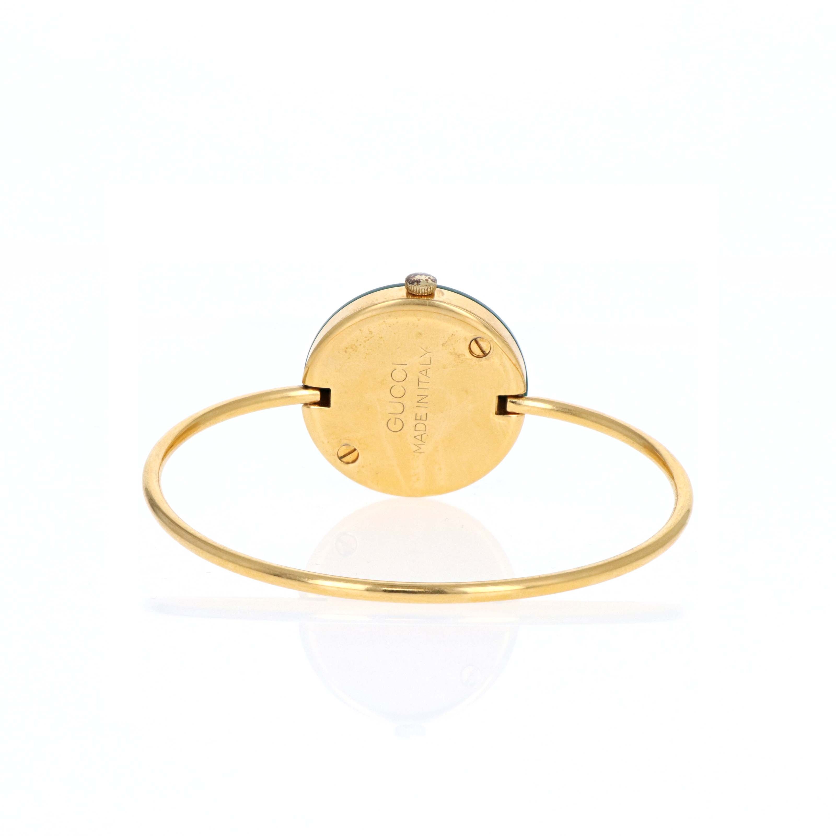 Rare Vintage 1983 Original Gucci Interchangeable Bezel Bangle Watch #6 - Queen May