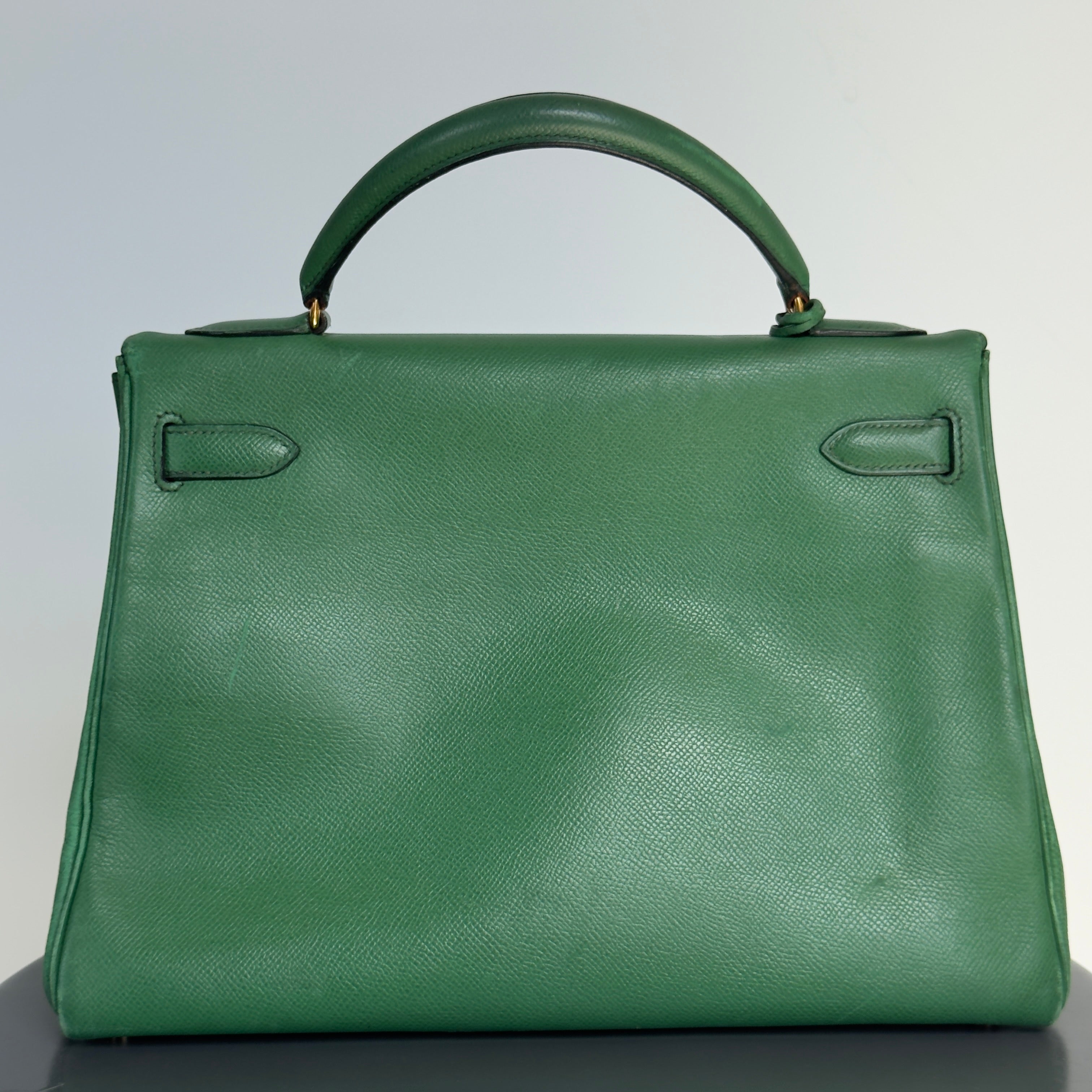 Vintage Hermes Kelly 32 Courchevel Leather 1994 - Queen May