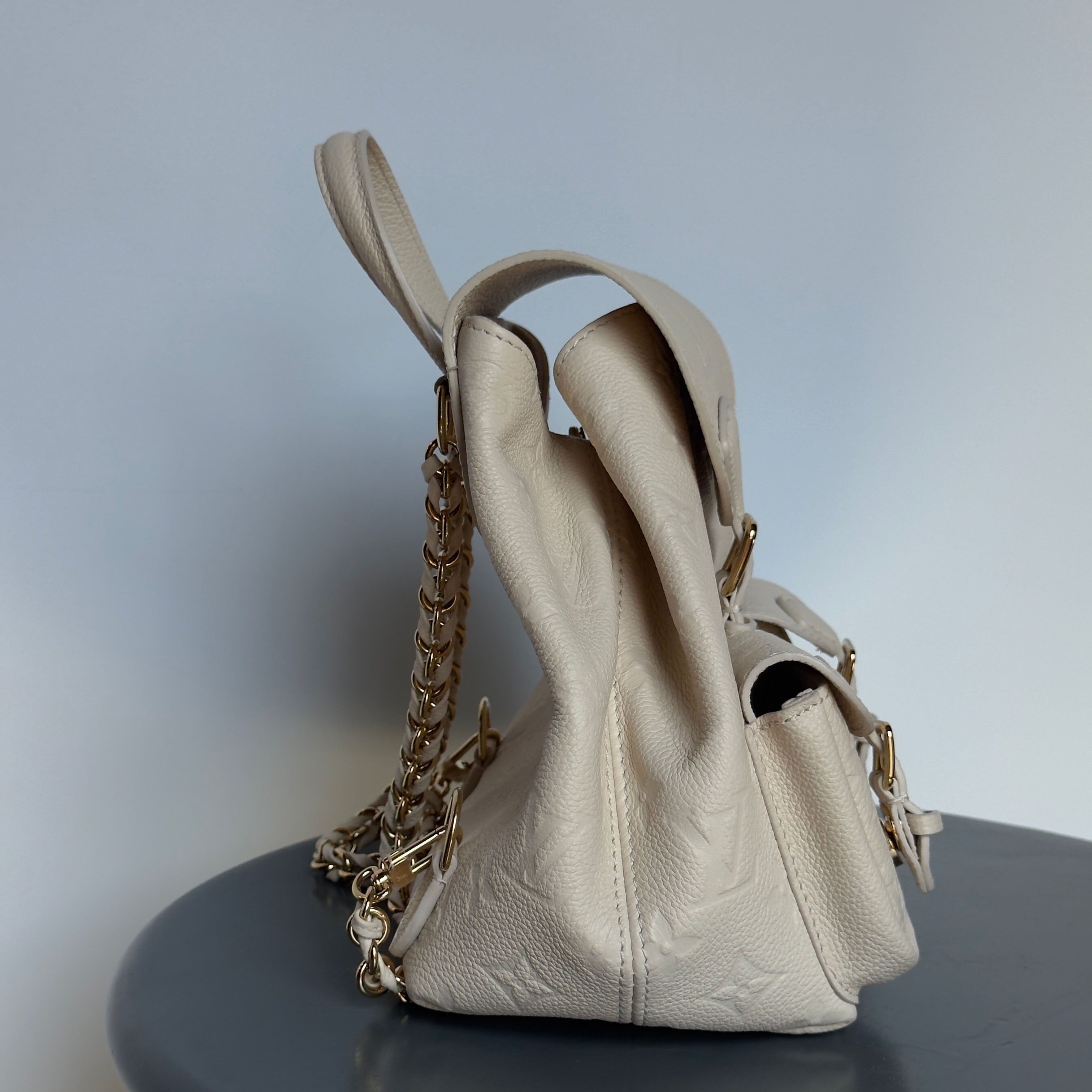 Louis Vuitton Monogram Empreinte Backpack Cream - Queen May