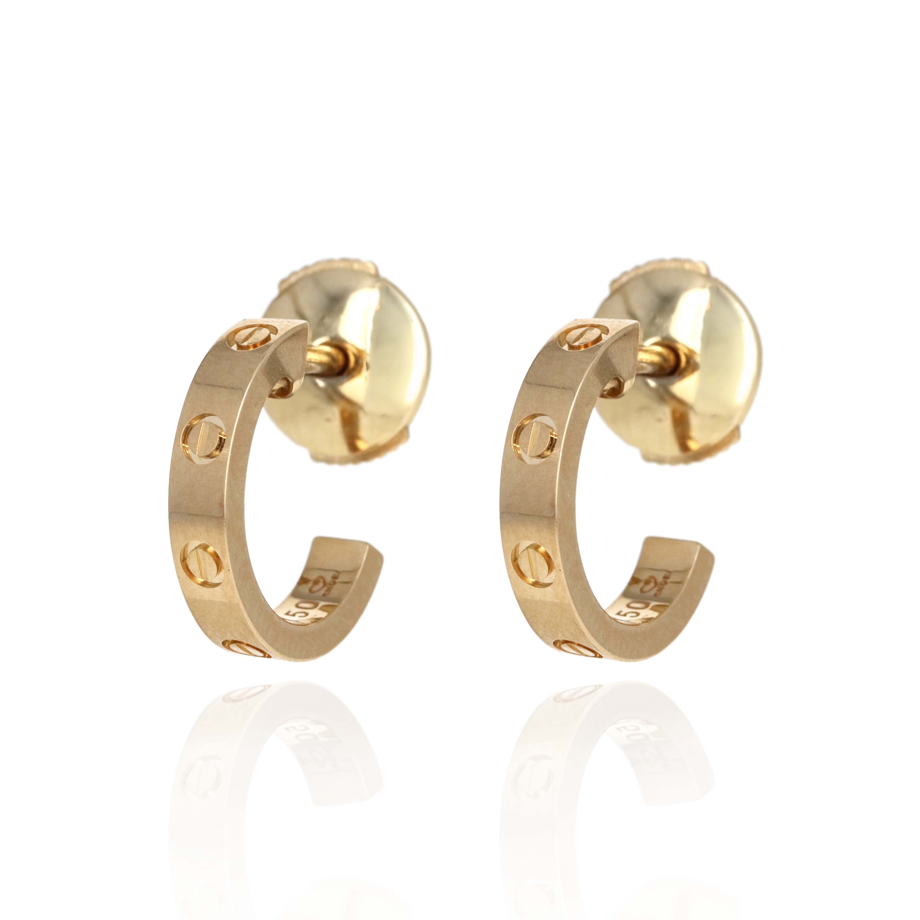 Cartier Love Hoop Earrings Small - Queen May