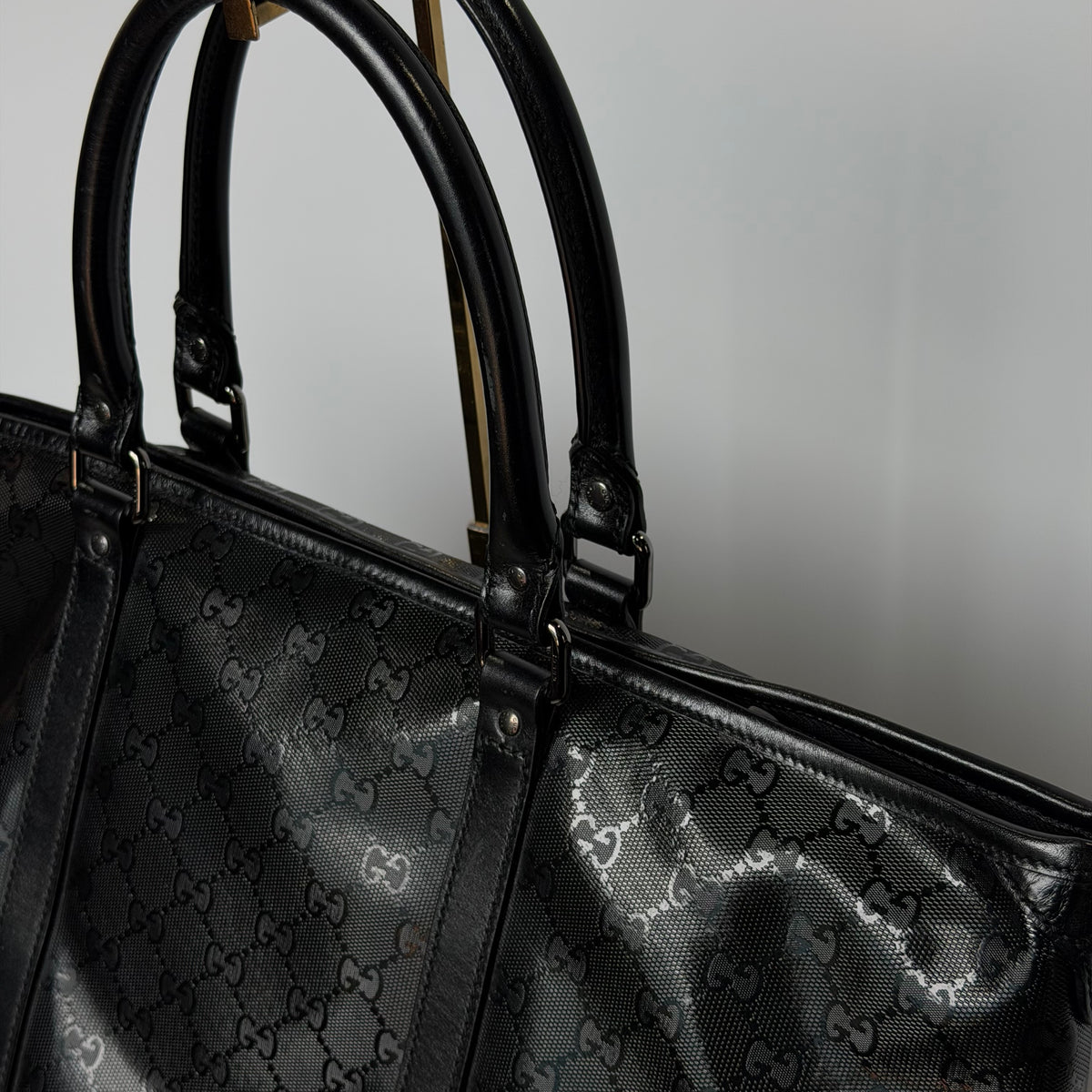 Gucci Black Imprime Tote Bag