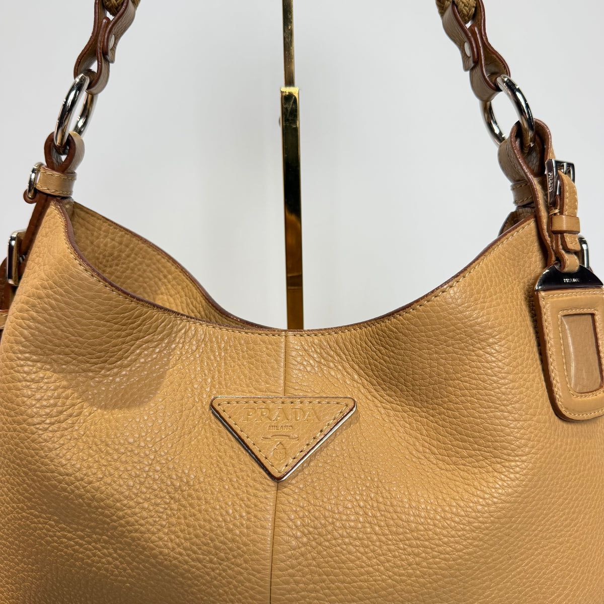 Prada Vitello Daino Rope Hobo Bag - Queen May