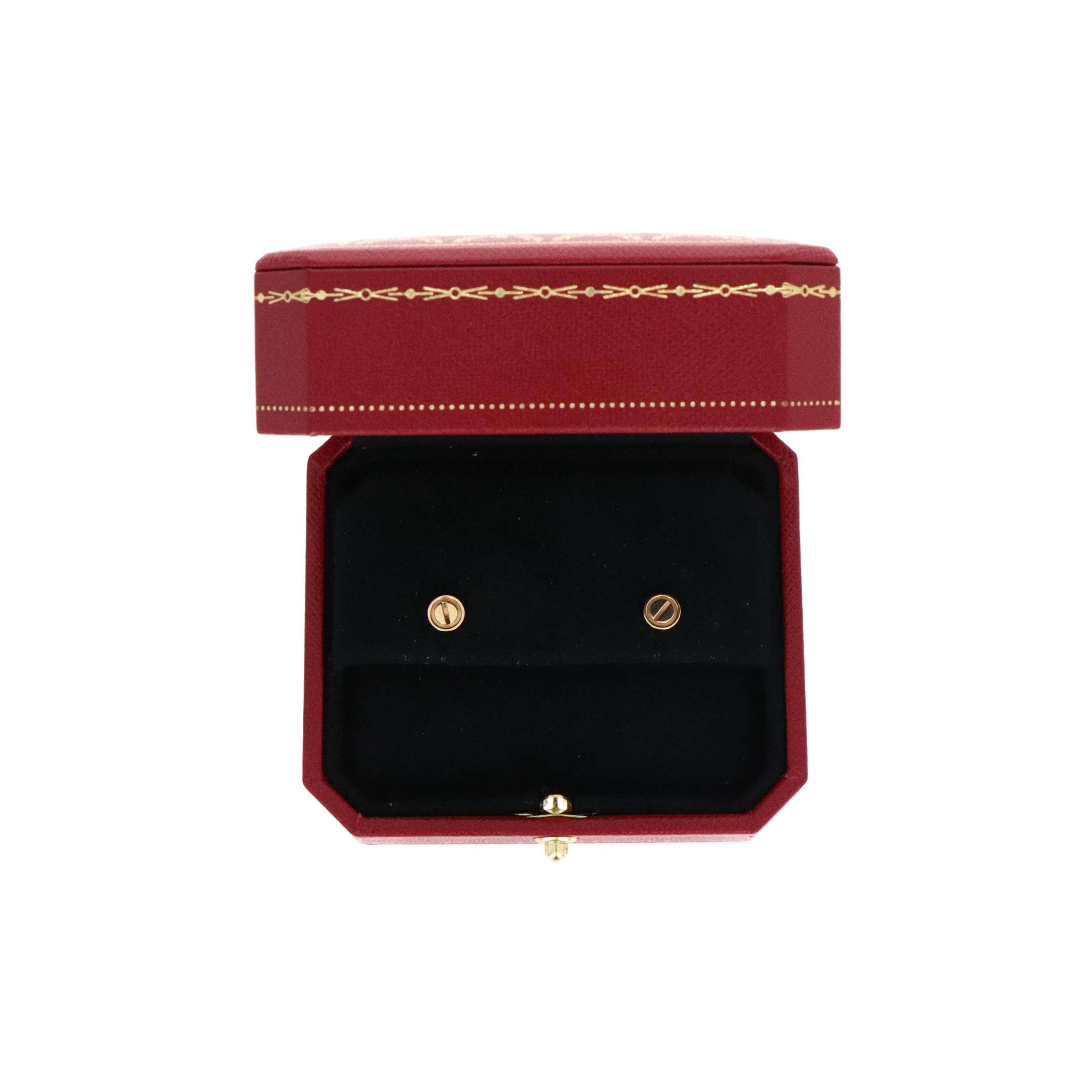 Cartier Love Stud Earrings Screw Back - Queen May