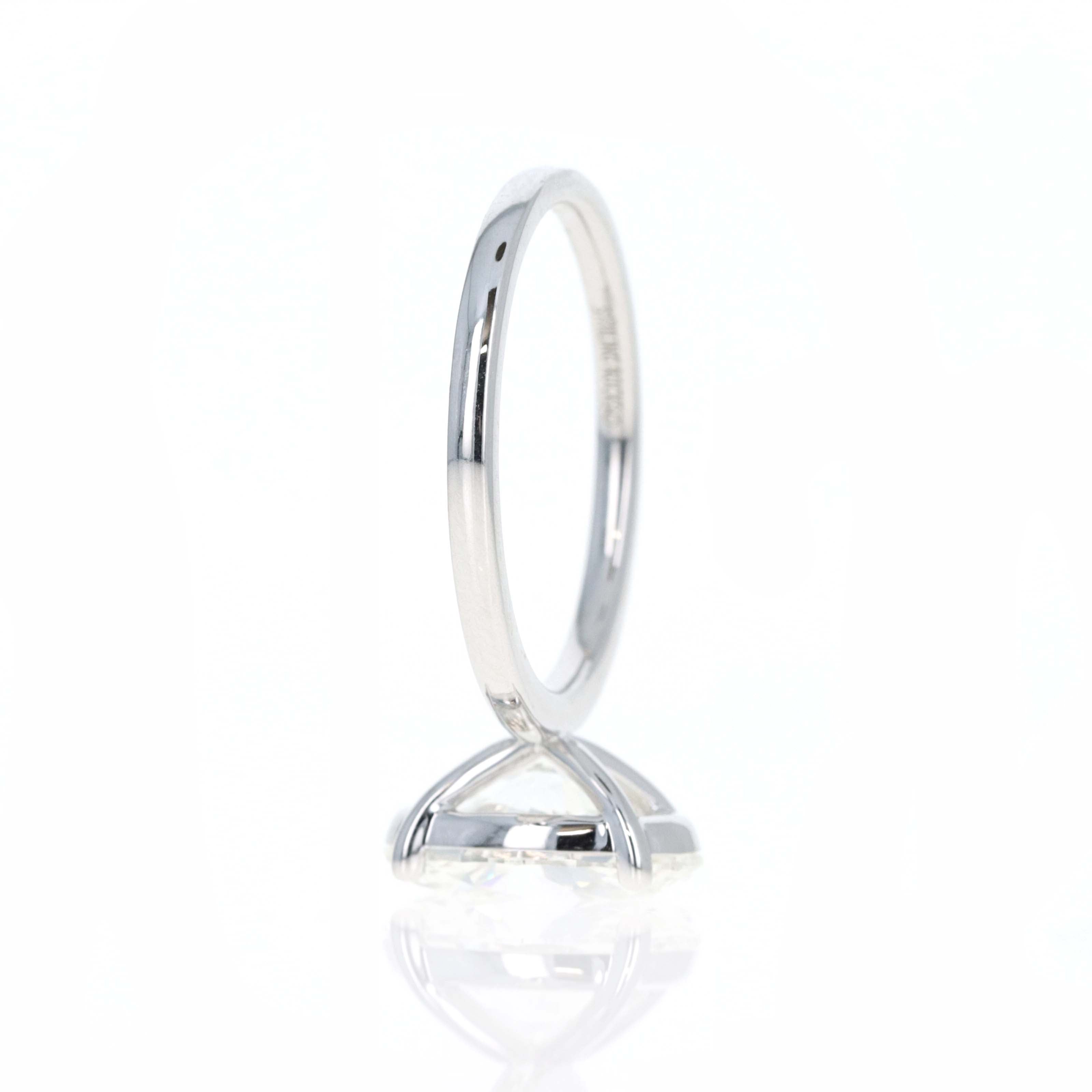 Lab Grown 3 Carat Oval Diamond Solitaire Engagement Ring - Queen May