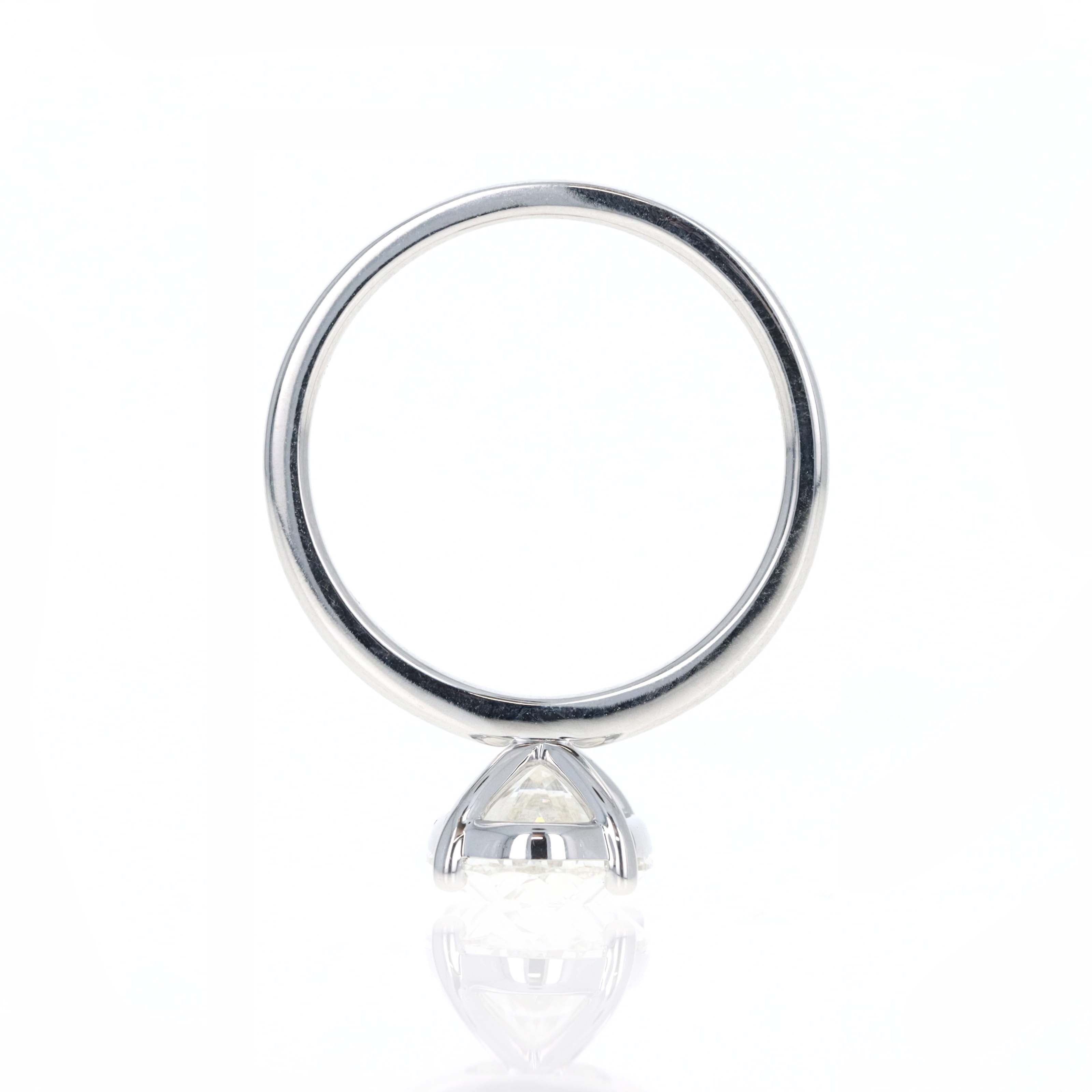 Lab Grown 3 Carat Oval Diamond Solitaire Engagement Ring - Queen May