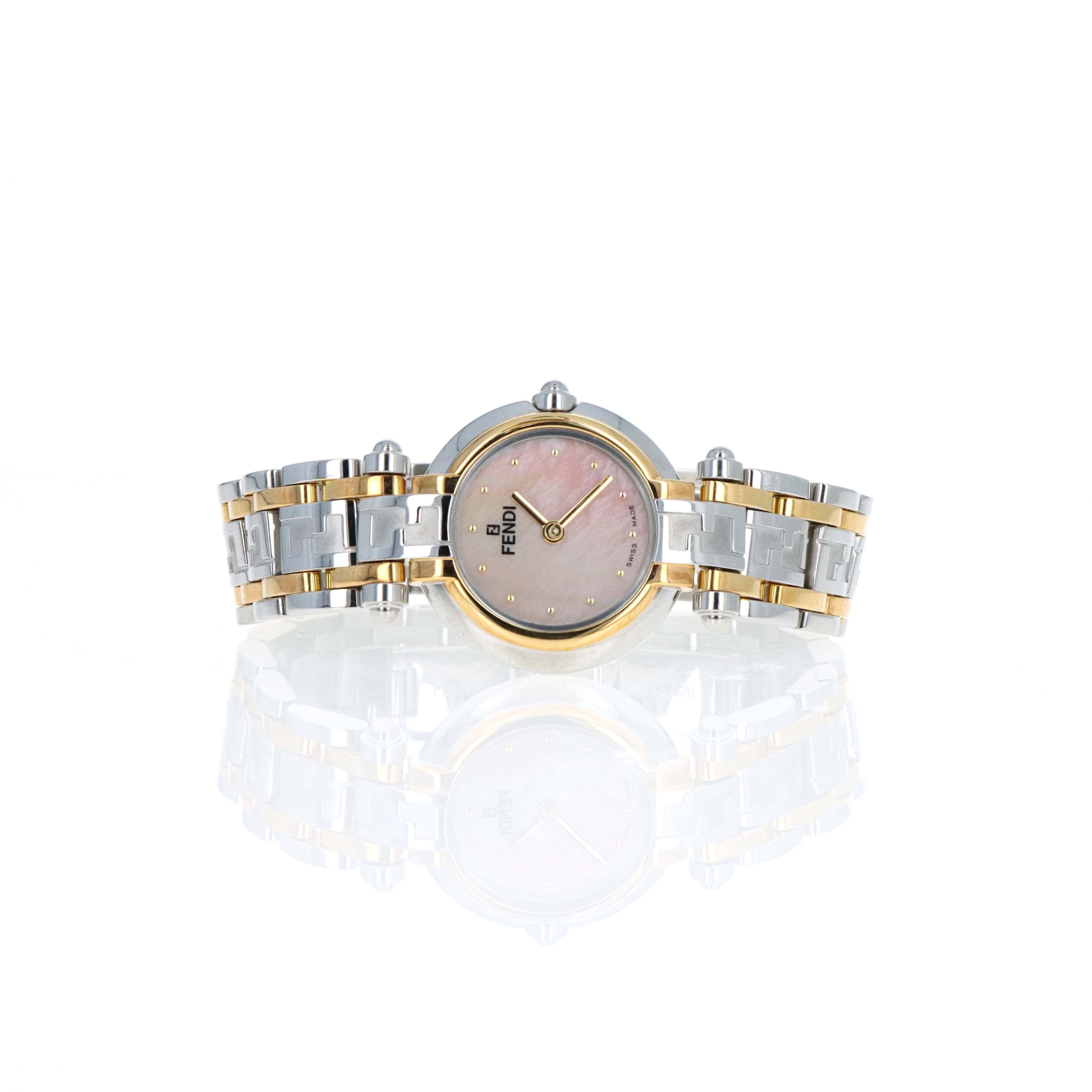Vintage Fendi Orologi 760L Two-Tone Ladies' Watch with Mother-of-Pearl Dial - Queen May